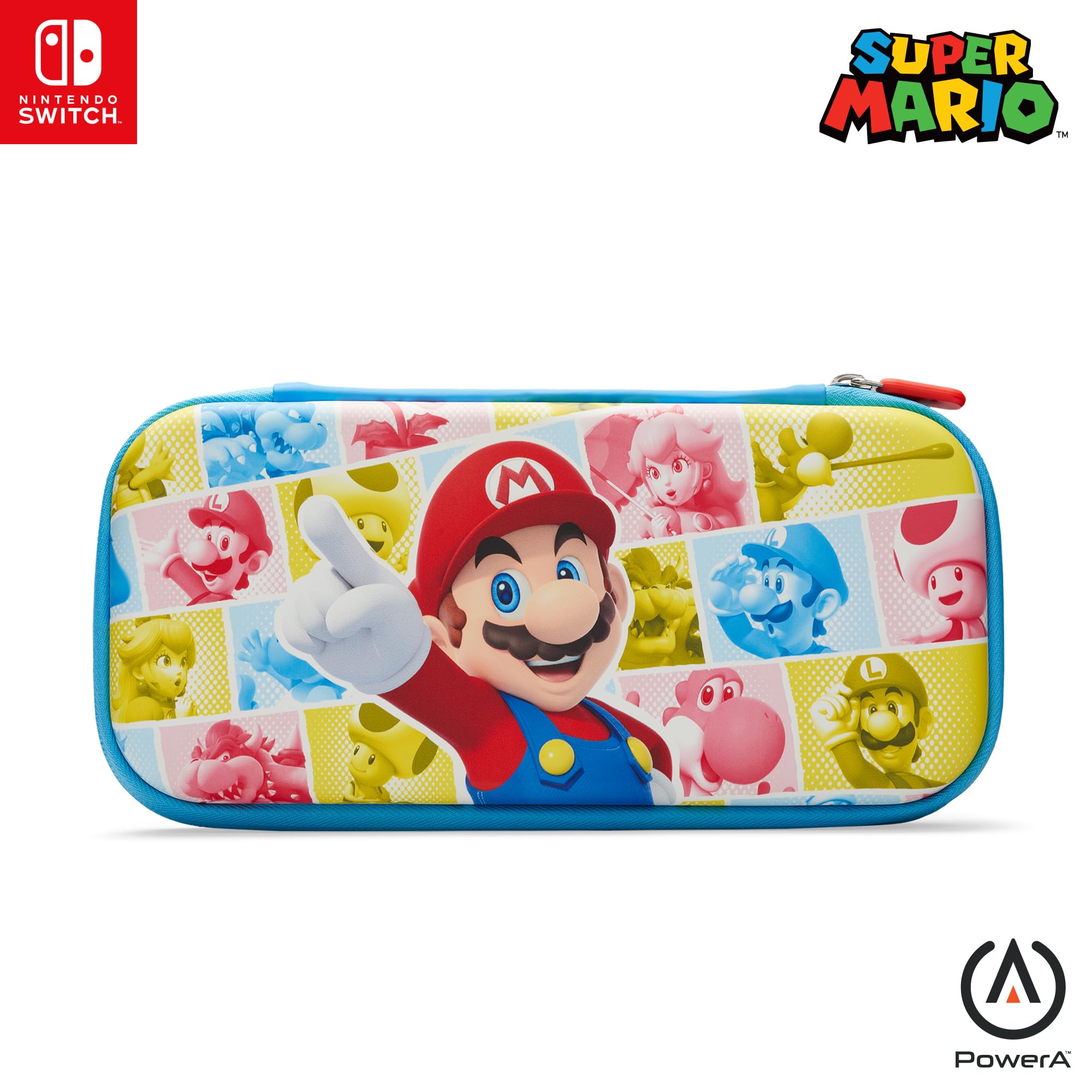 PowerA Slim Case for Nintendo Switch, Switch Lite & OLED Model - Mario Mushroom Kingdom Reel 1