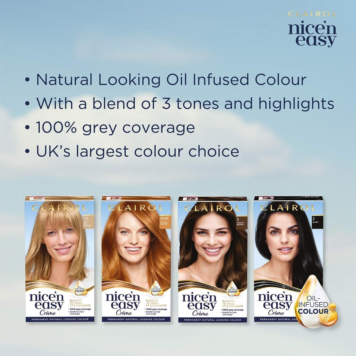 Clairol Nice'N Easy Crème Permanent Hair Dye - 5 Medium Brown 2