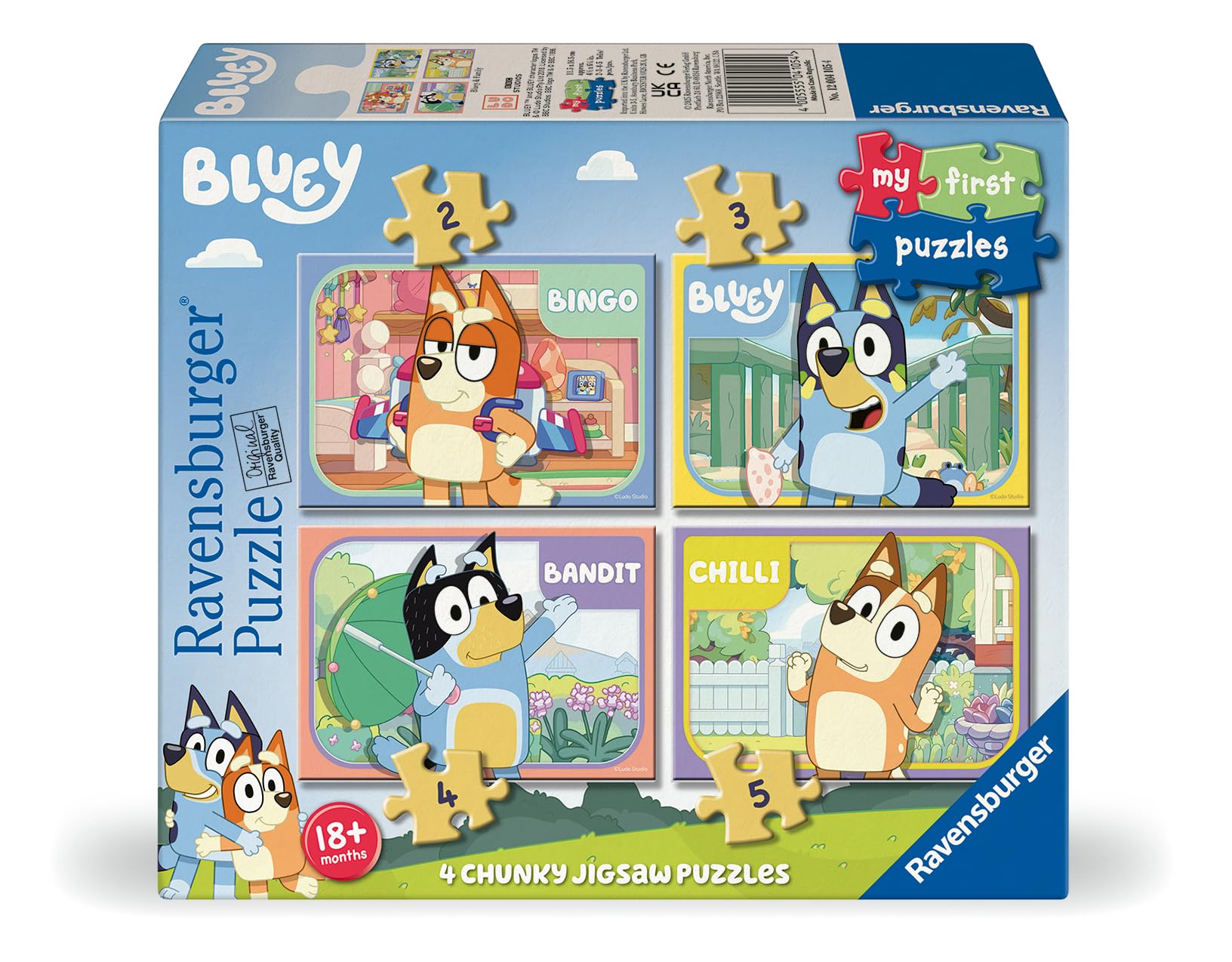 Ravensburger Bluey My First Jigsaw Puzzles for Kids Age 3 Years Up - Multiple Piece Counts 1