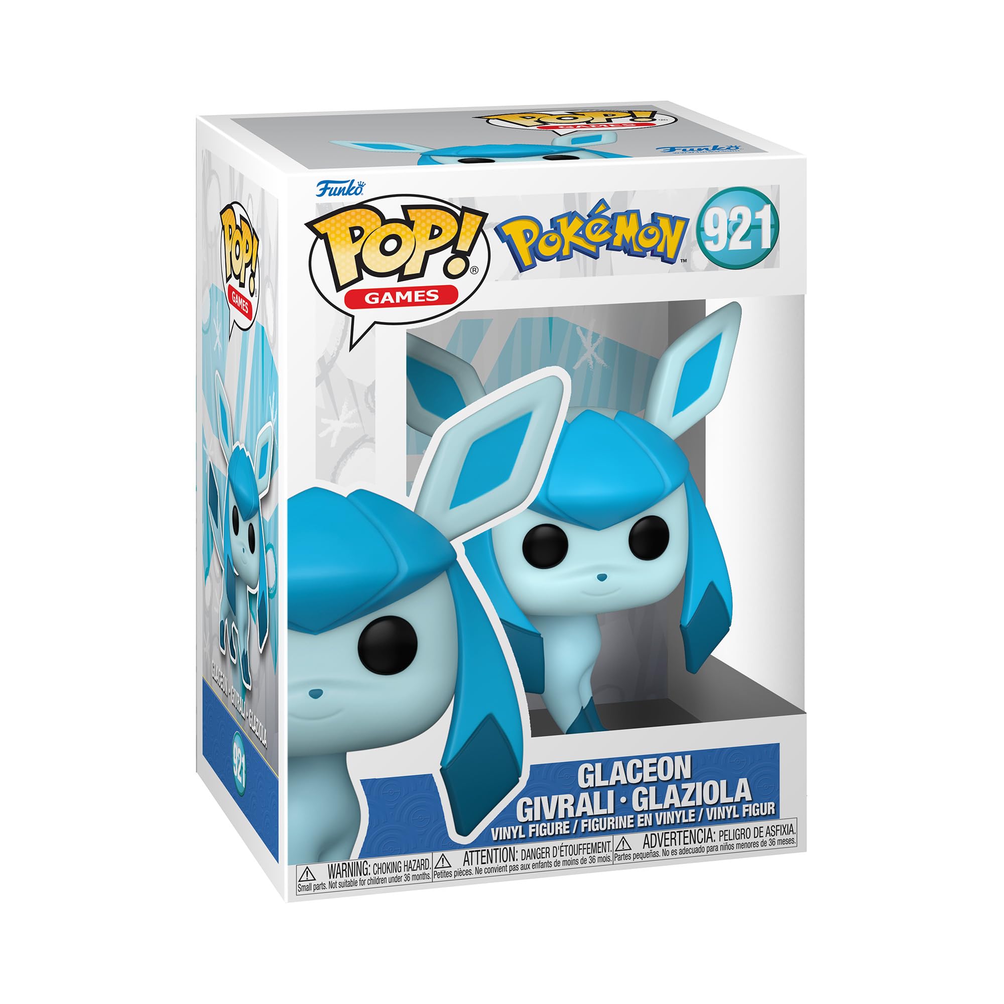 Funko POP! Games: Pokemon - Glaceon Vinyl Figure | 3.75 Inches | Model 69080