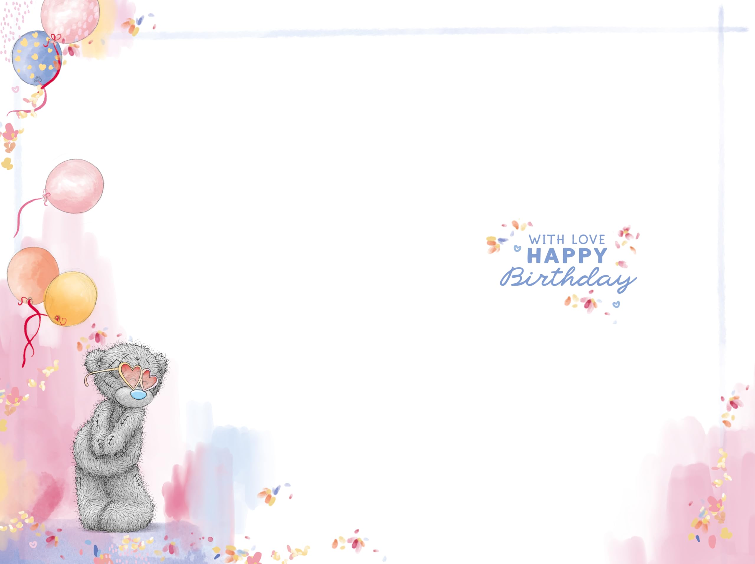 Me To You Tatty Teddy Luxury Birthday Card for Granddaughter | Gold Foil Accent | 6 x 9 Inches