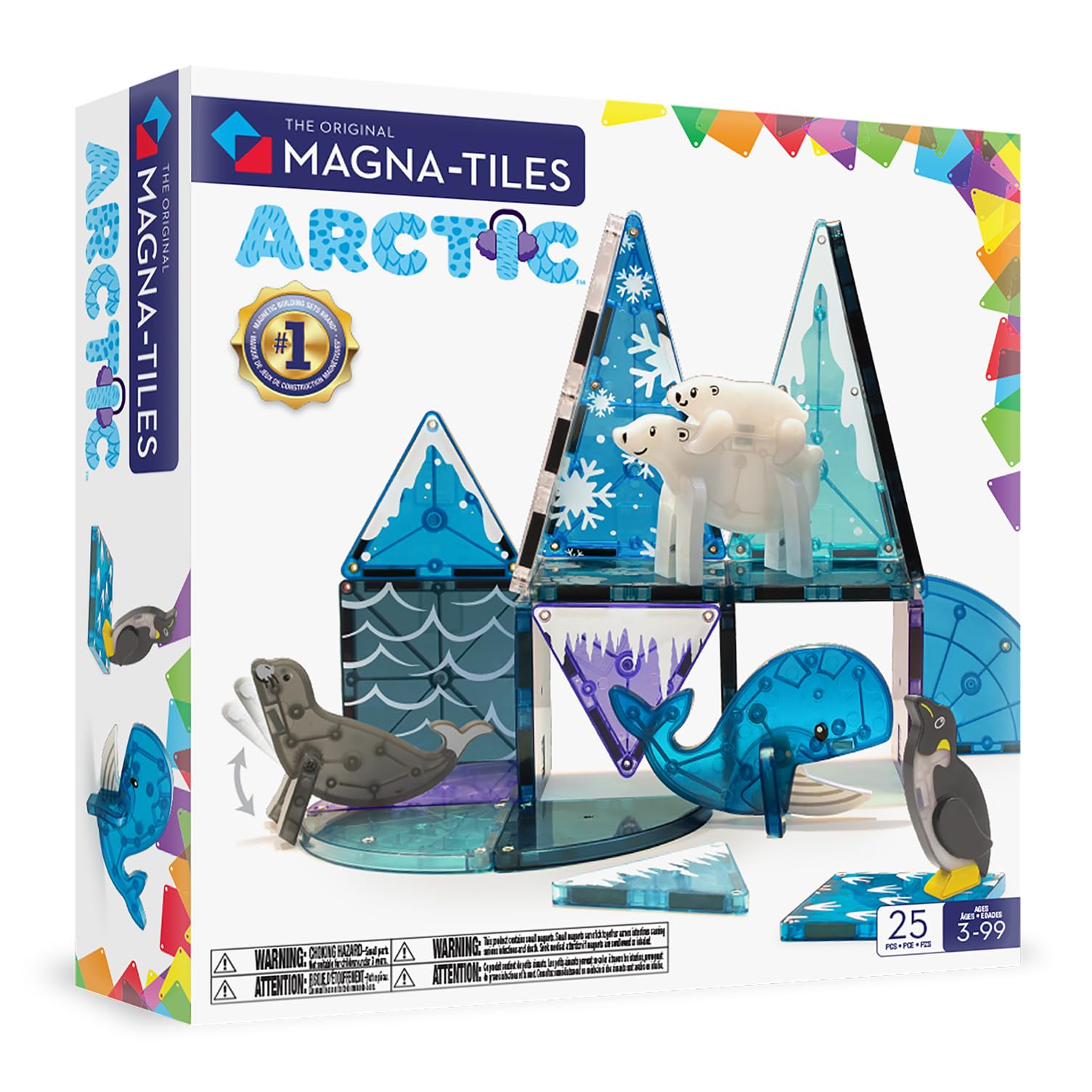 Magna-Tiles Arctic Animals Set - 25-Piece Magnetic Building Tiles | Ages 3+ 1