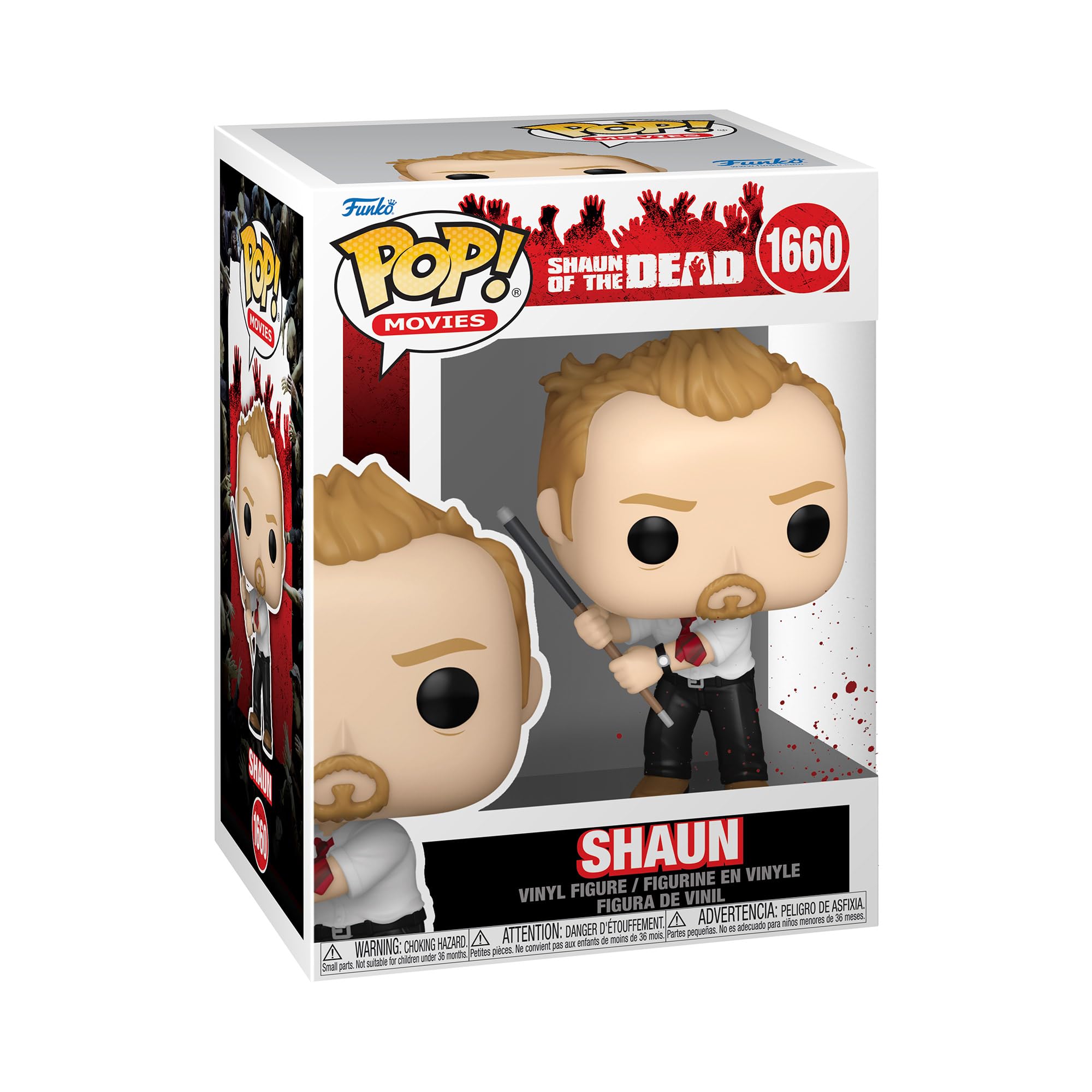 Funko Pop! Movies: Shaun of the Dead - Shaun Vinyl Figure (84931) Rare Chase Variant