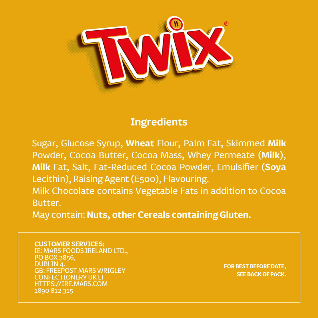 Twix - Salted Caramel & Milk Chocolate Fingers Biscuit Snack Bars Multipack (9x20g)