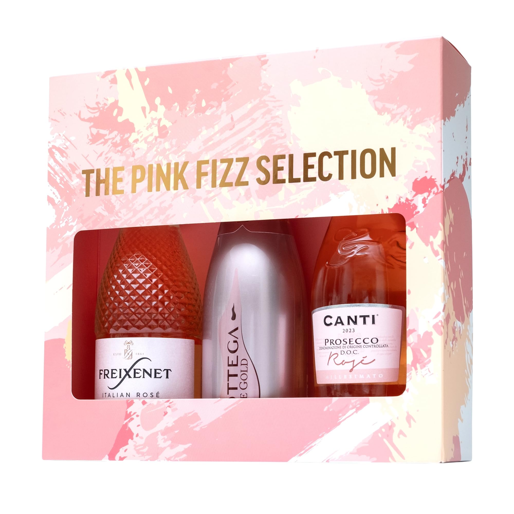 Freixenet, Bottega, Canti - Pink Fizz Prosecco Gift Set (3 x 750ml) 7