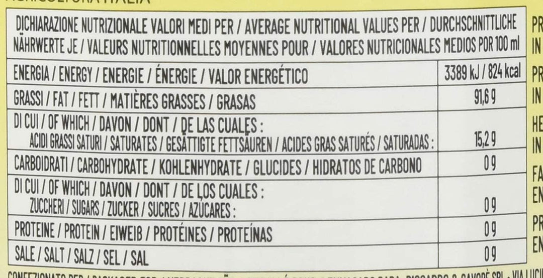 Le Terre di Colombo - 100% Italian Organic Extra Virgin Olive Oil 0.75L