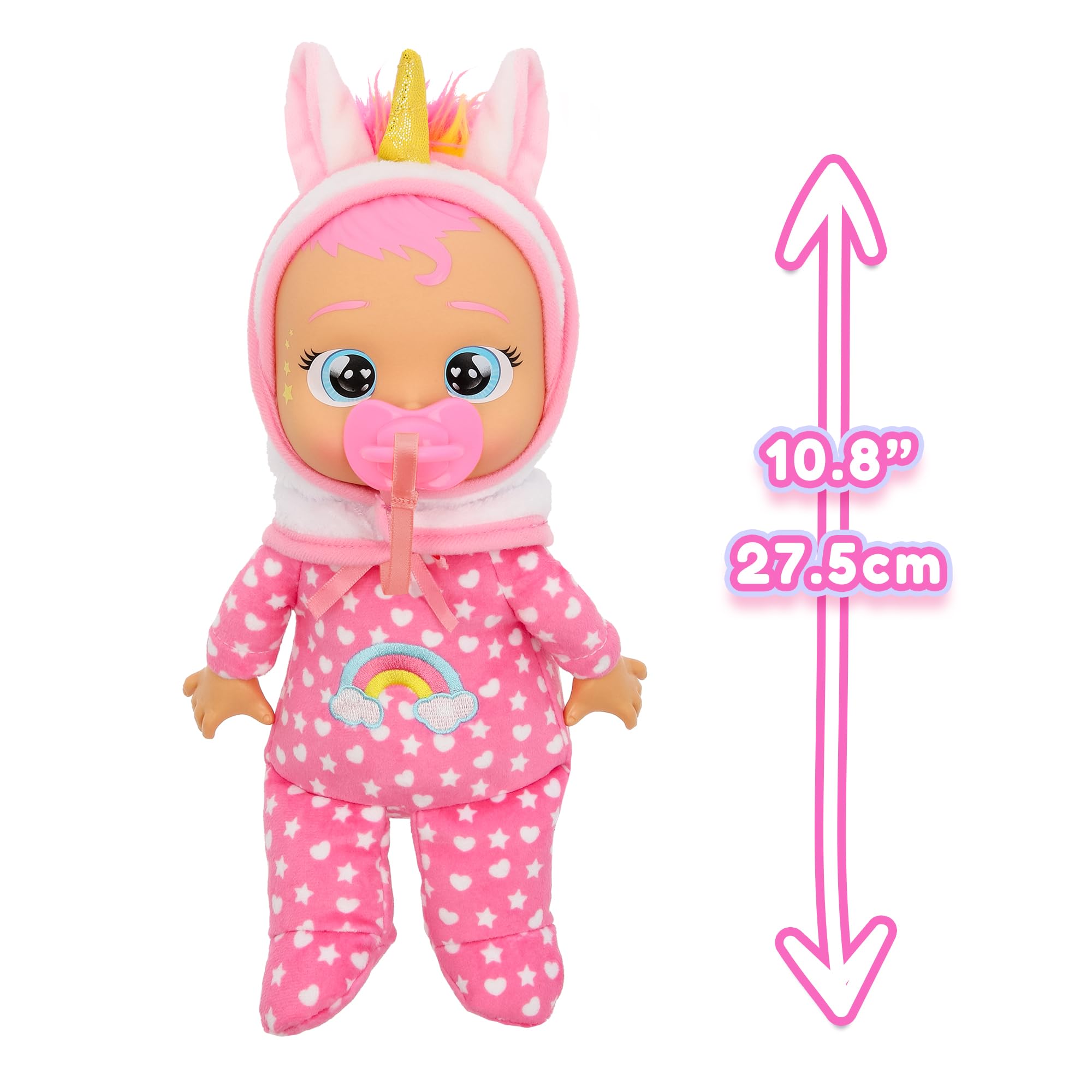 IMC TOYS CRY BABIES Dreamy Soft Newborn Plush Doll | Cries Real Tears | Ages 3+ 4