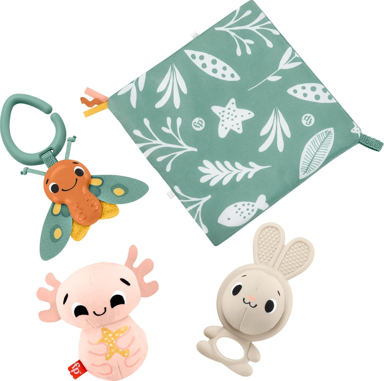 Fisher-Price So Many Senses Gift Set - 4pc Baby Sensory & Fine Motor Toy Set for Newborns 1