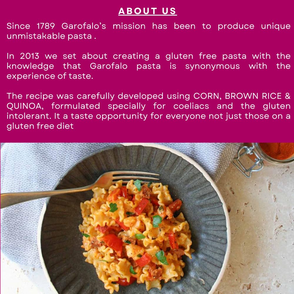 Garofalo Gluten Free Mafalda Corta Italian Dried Pasta, 400g 6