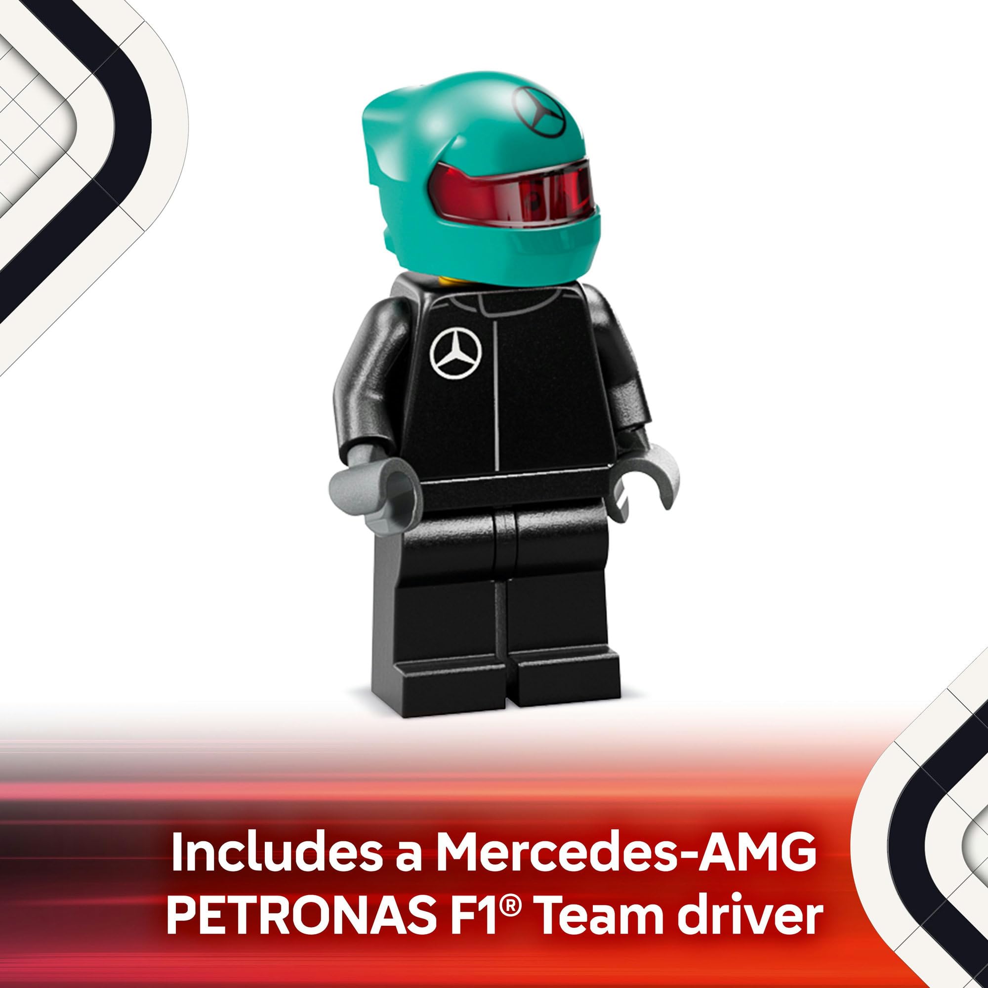 LEGO Speed Champions Mercedes-AMG F1 W15 Race Car Toy - Building Set with Driver Minifigure for Ages 10+ 5