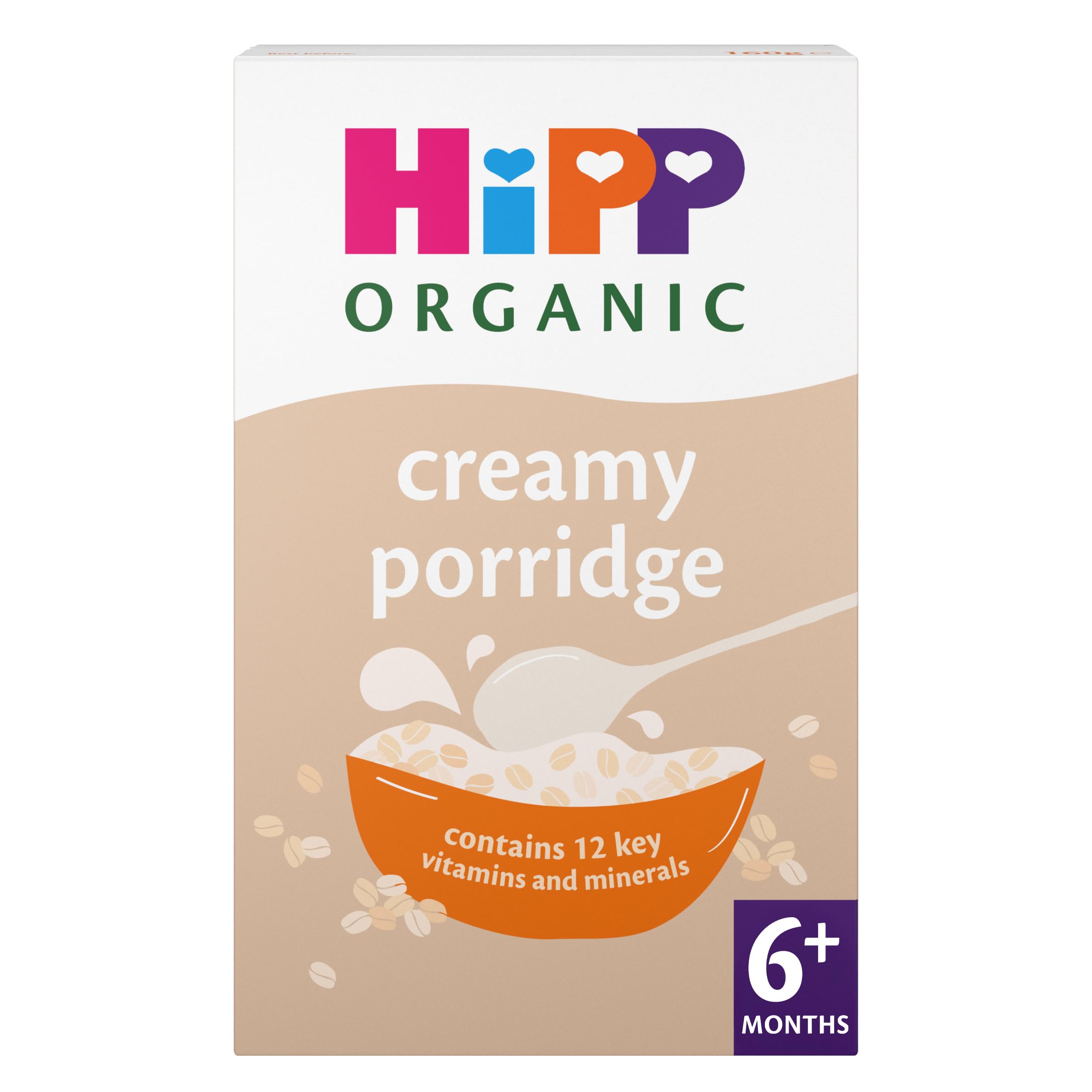 HiPP Organic Creamy Porridge - 6+ Months, 160g (Pack of 4) 1
