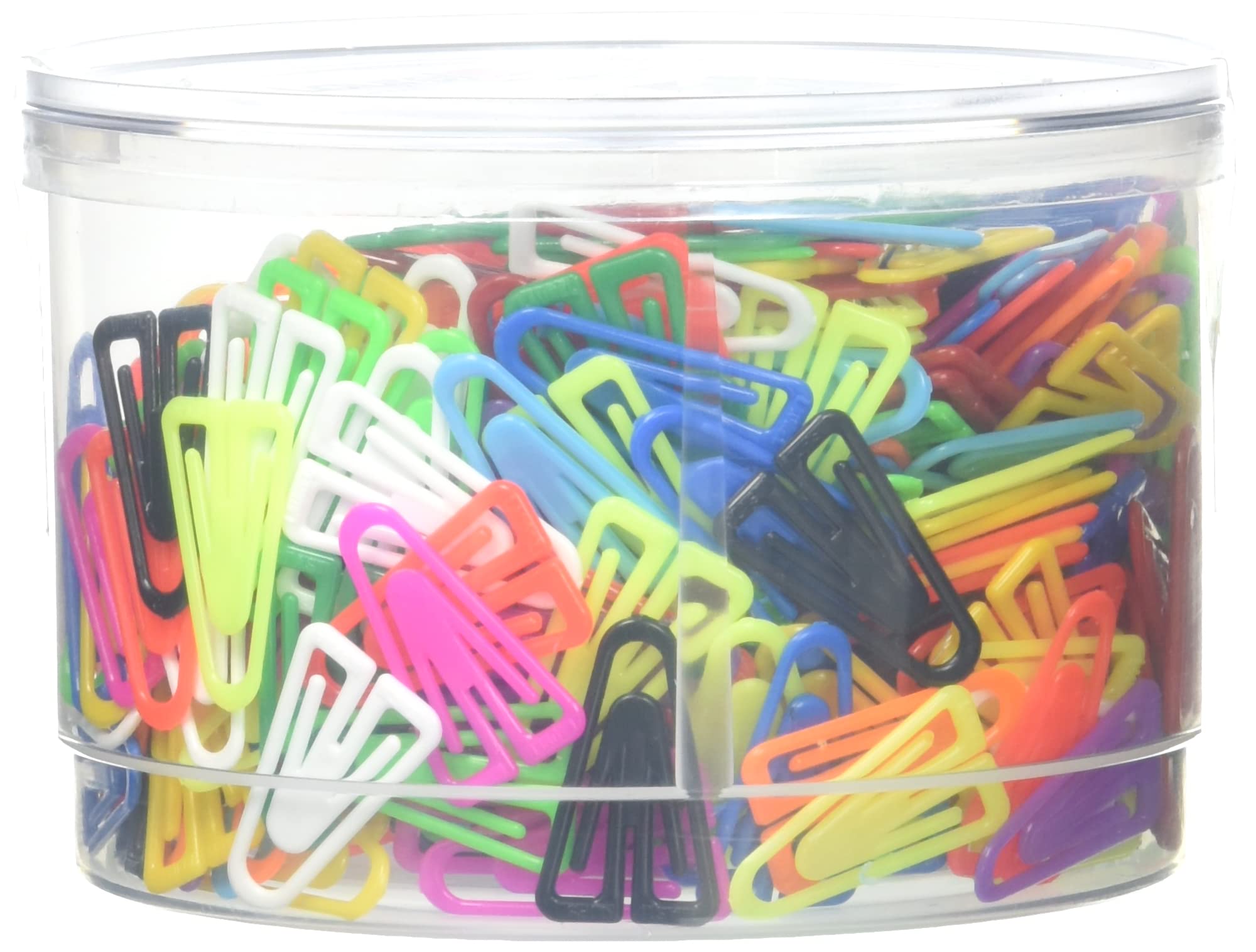 Laurel Plastic Paperclips - 25mm Non-Magnetising Assorted Colours | Pack of 500 1