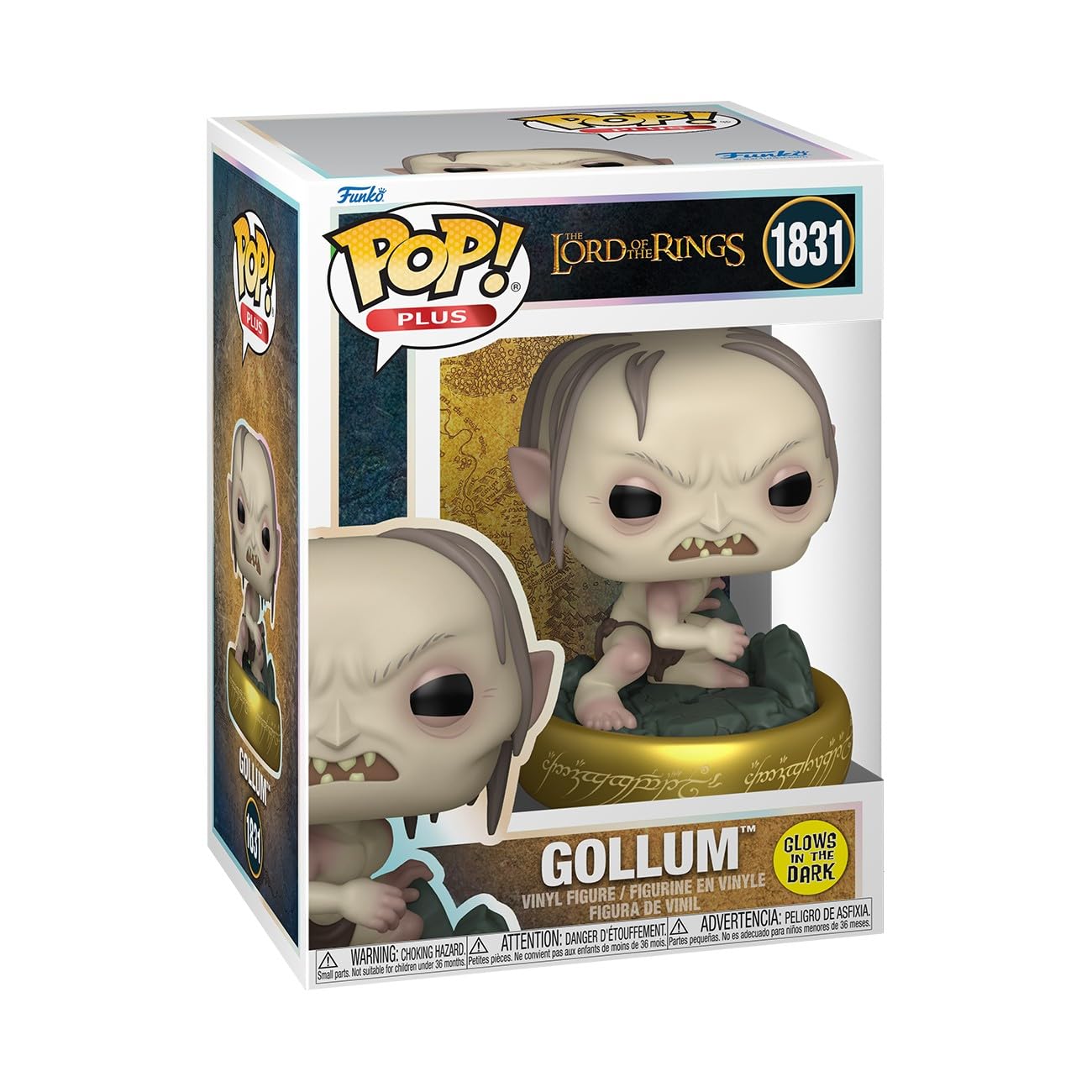 Funko Pop! Gollum - Lord Of the Rings - Glow In the Dark Vinyl Figure | 3.75 in 1