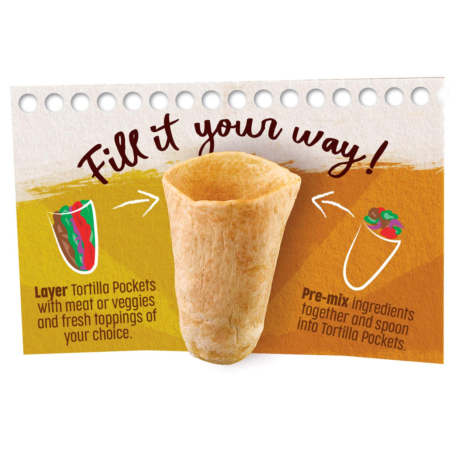 Old El Paso Tortilla Pockets Mexikanischer Wrap (223 g, 4er-Pack) 3