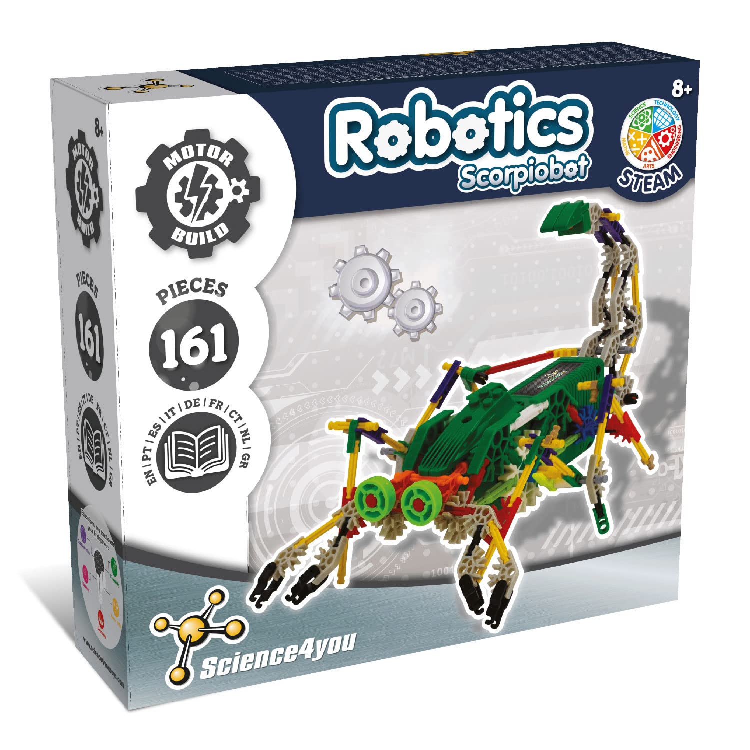 Science4you Robotics Scorpiobot - STEM Building Kit for Kids 8-14