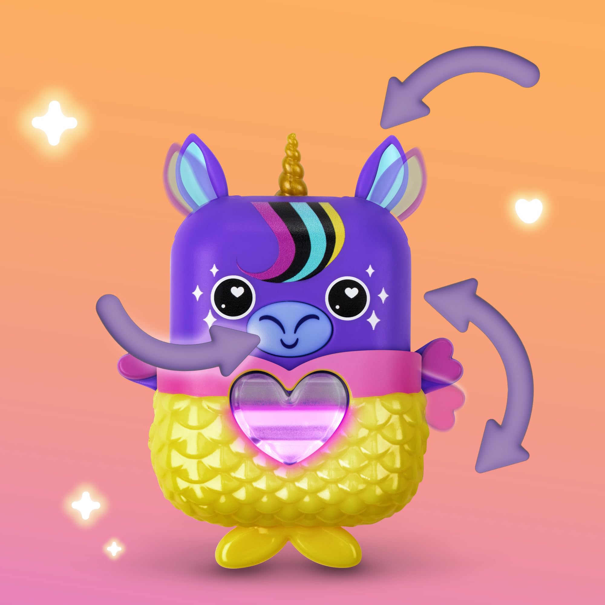 Hasbro Nano-Mals Stardream the Unicorn - Electronic Fidget Pet with Light-Up Heart, 70+ Reactions & Silent Mode 2