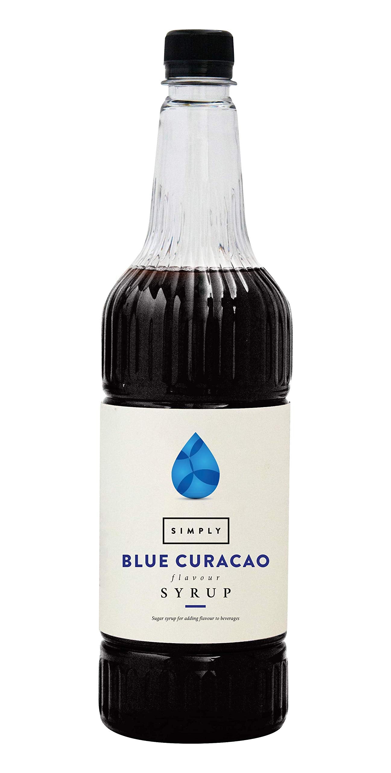 Simply Blue Curacao Syrup - Non-Alcoholic Flavoured Syrup for Coffee & Mocktails | 1L 1
