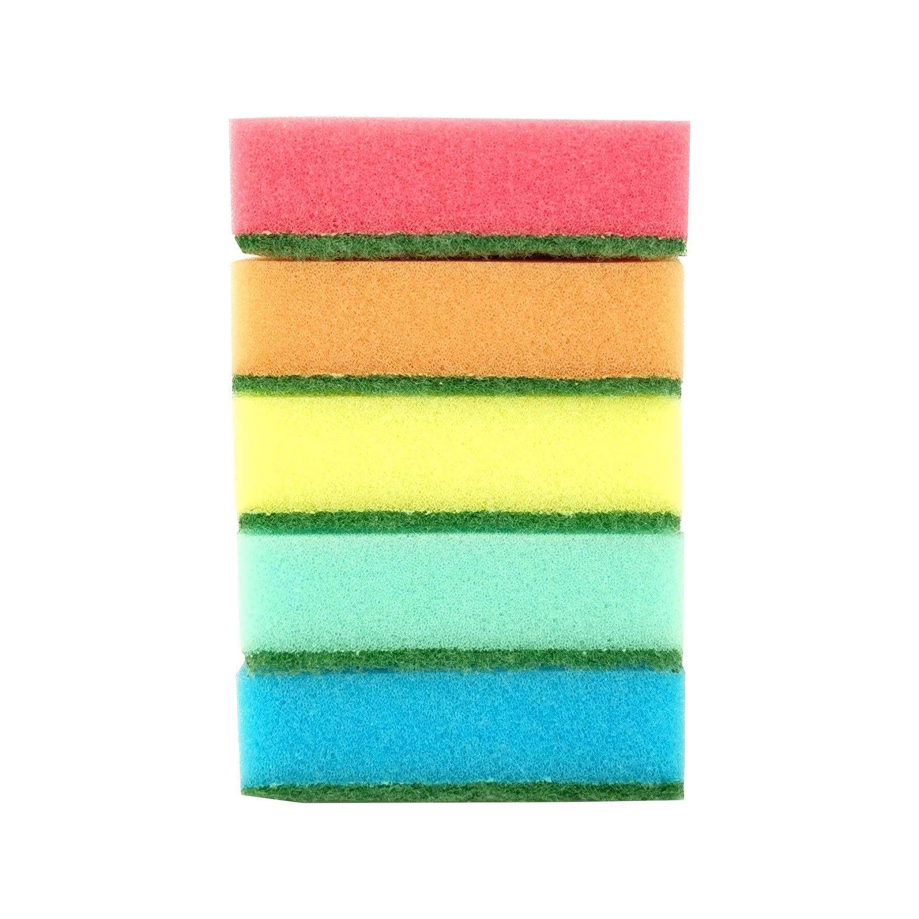 IDEA HOME MAXI Dishwashing Sponge - Dual-Sided Scrub Kit, 5 Pack | 100x75x30mm 1
