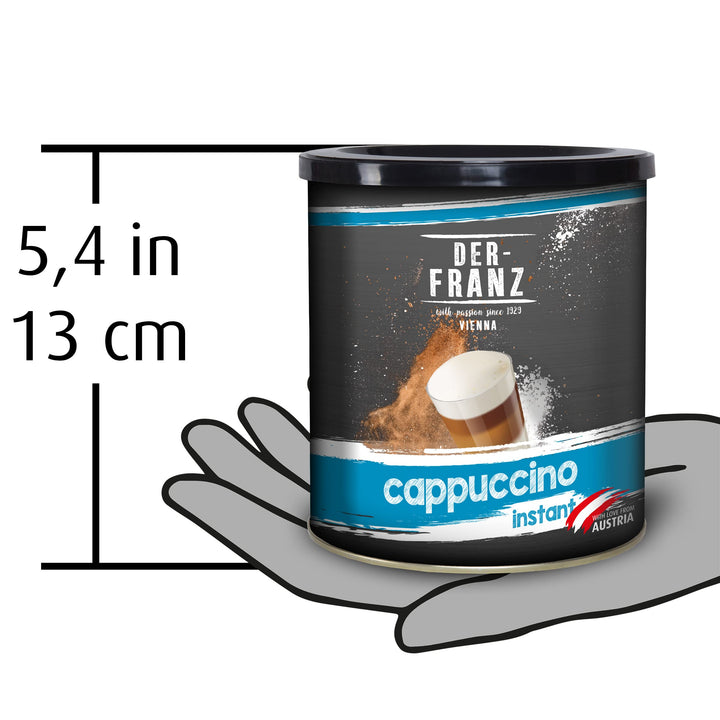 Der-Franz Instant Cappuccino 500 g – Ready-to-Use Cappuccino Mix with 15.5% Instant Coffee