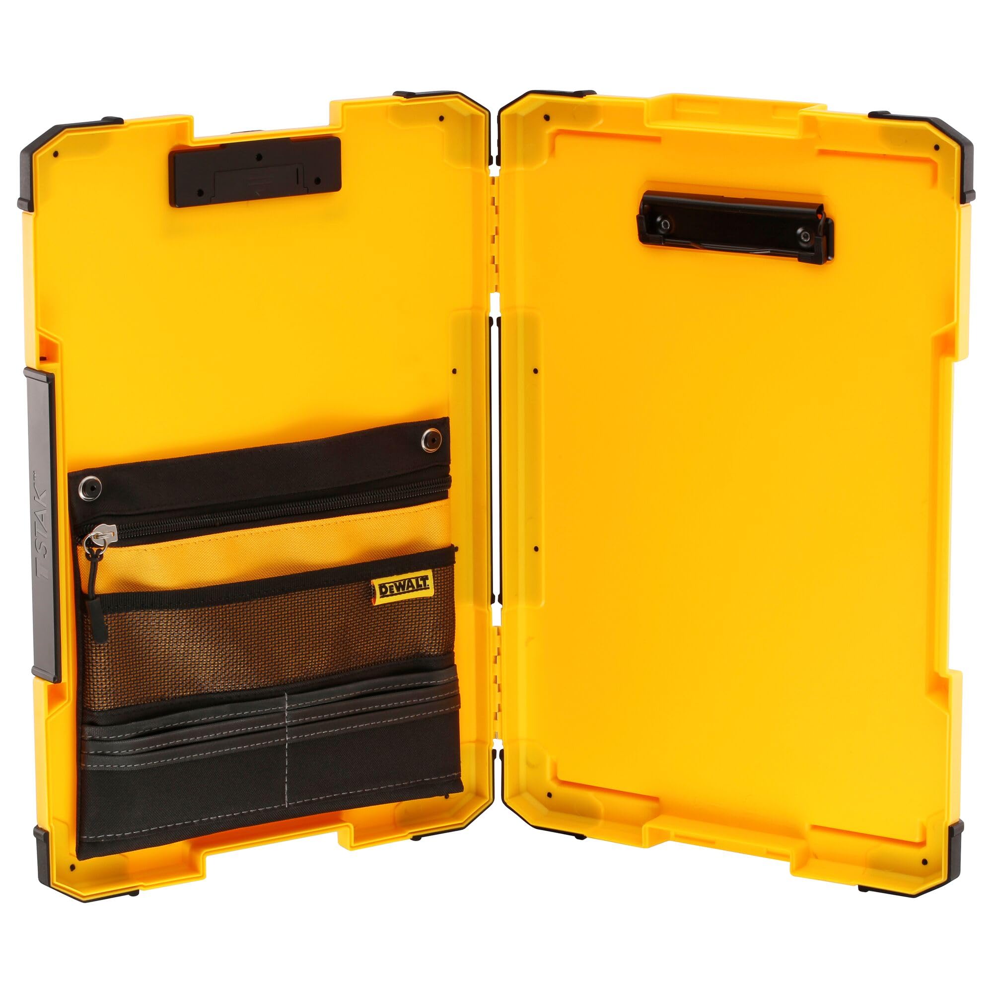 DEWALT TSTAK Clipboard with Dual Storage and Integrated LED Light | Plastic/Metal | Multi Color 2