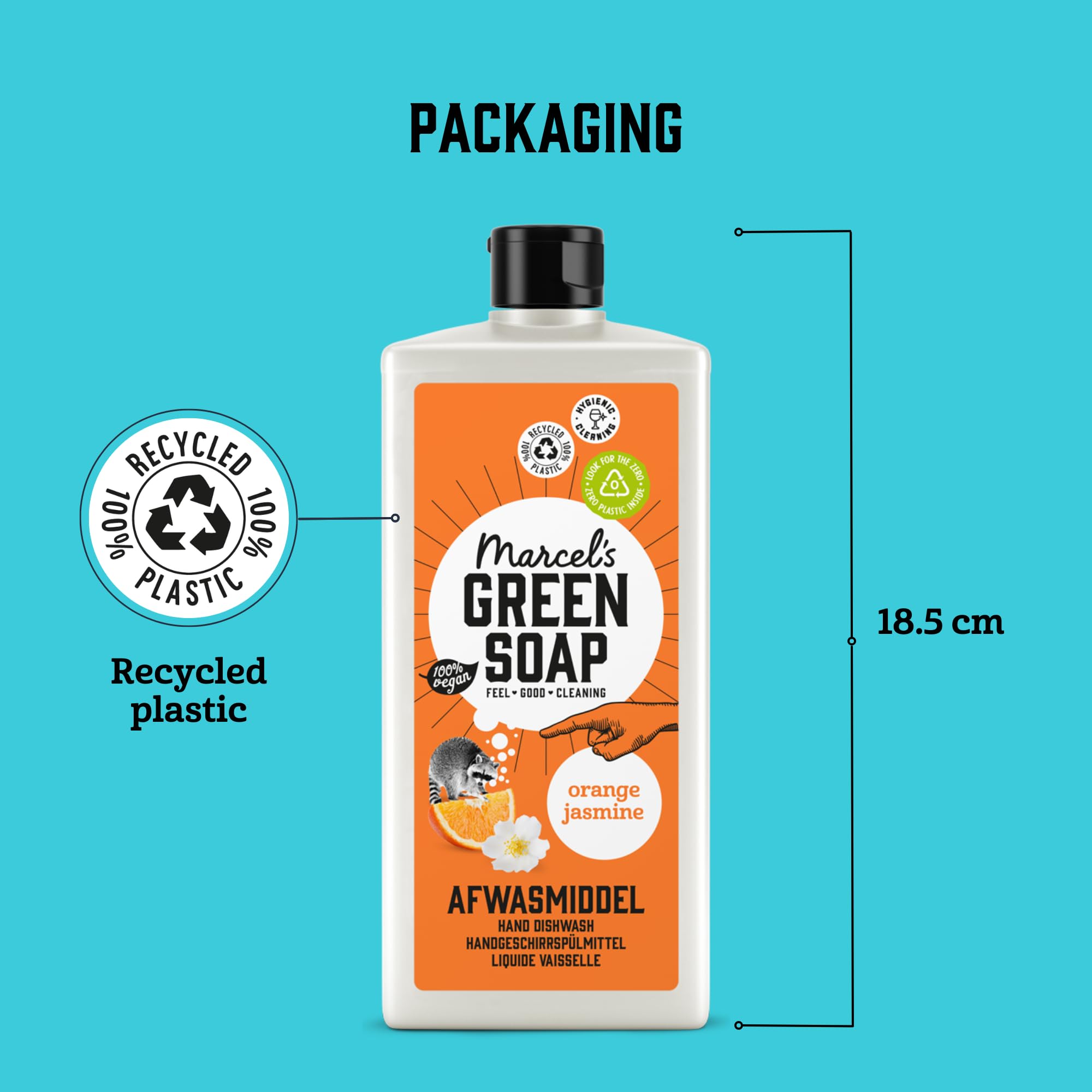 Marcel's Green Soap Washing-Up Liquid Orange & Jasmine - 500 ml - Plant-Based & Biodegradable 5