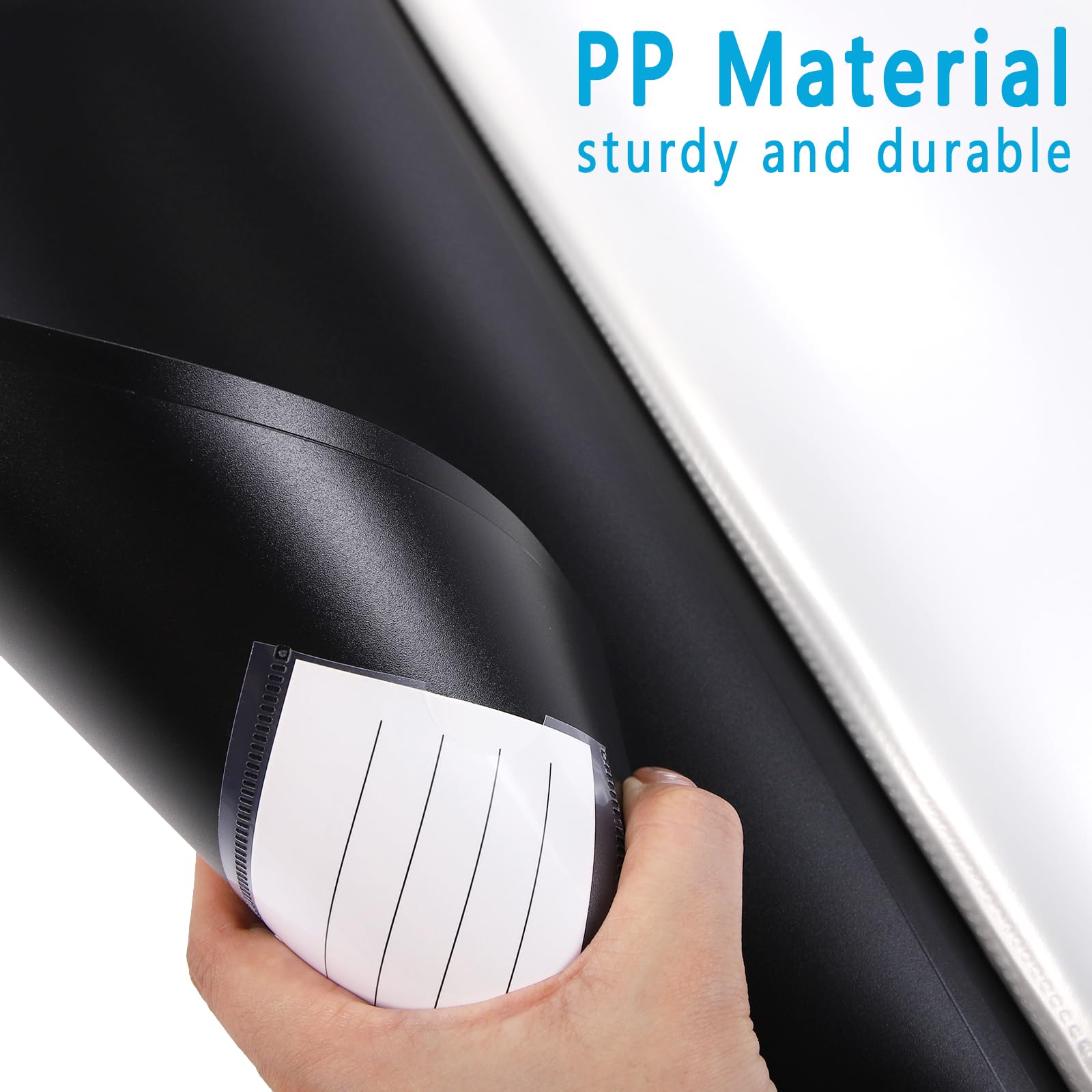 NORTHERN BROTHERS A4 Presentation Folder - 110 Pockets, Black Plastic Display Book | Holds 220 Sheets 3