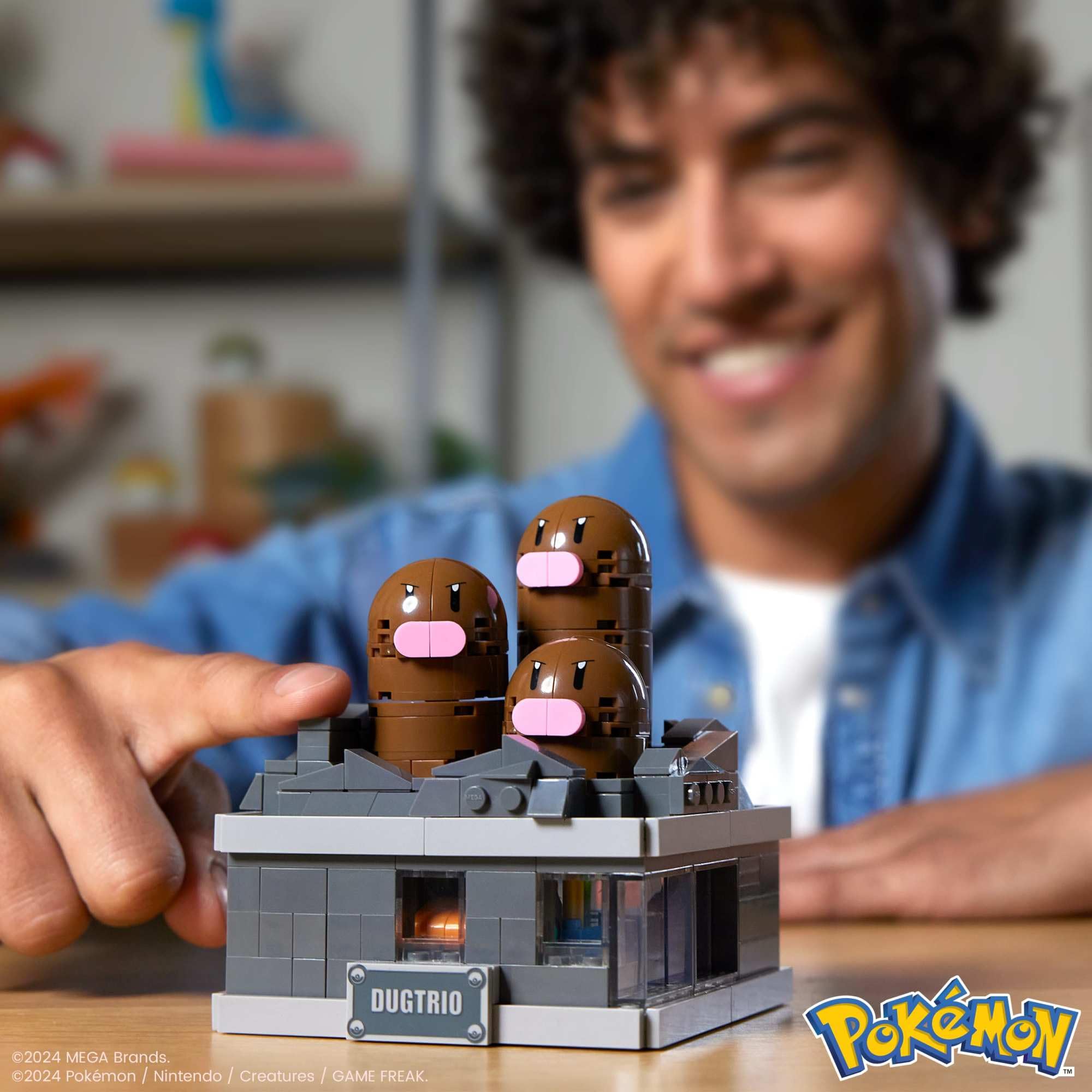 MEGA Pokémon Mini Motion Dugtrio Building Set - 350-Piece Action Figure with Pop-Up Motion 7