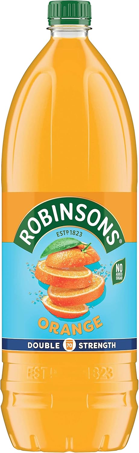 Robinsons Double Strength Orange No Added Sugar Squash 1.75L 3