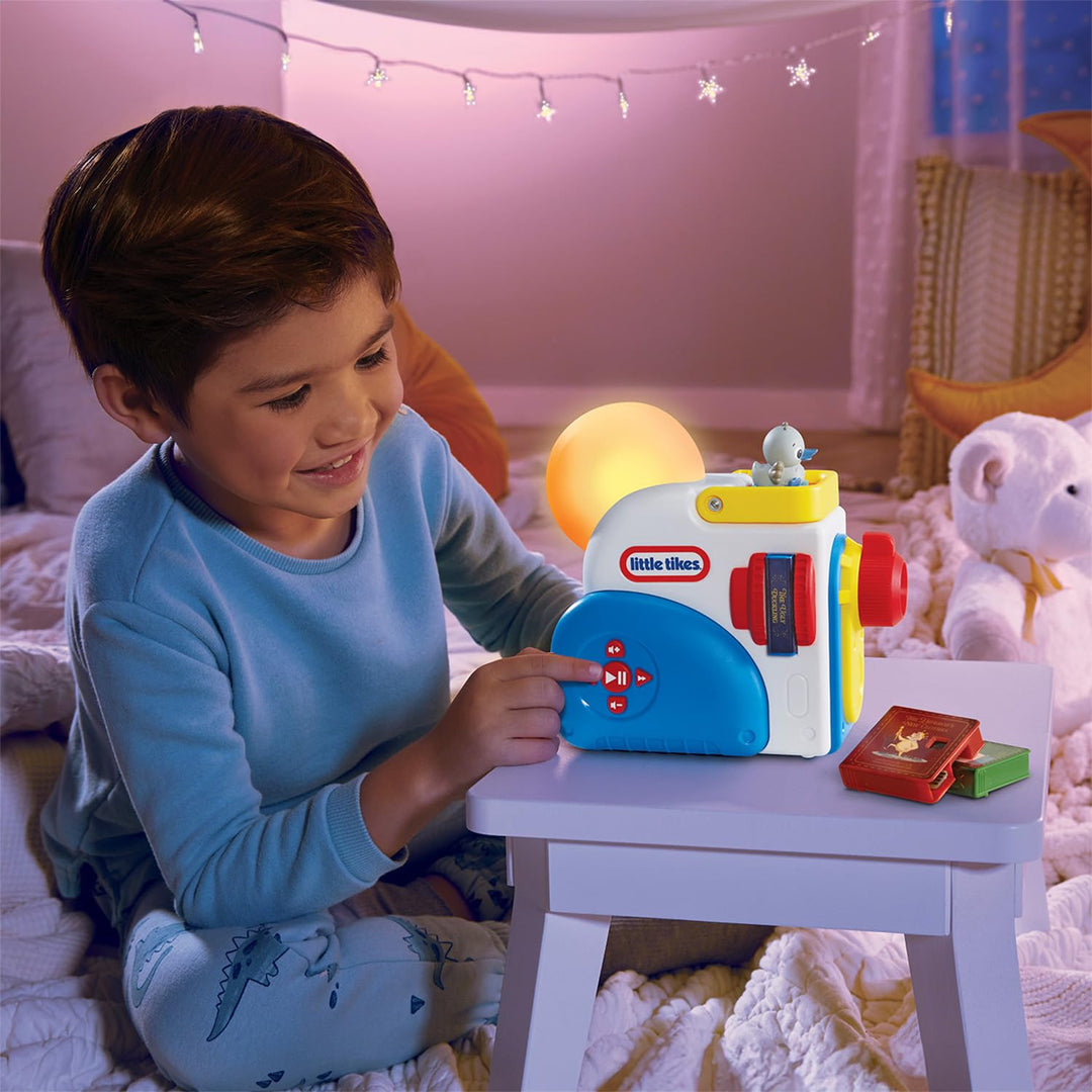 Little Tikes Story Dream Machine Starter Pack - Light, Sound & Audio Projector with 3 Fairytale Stories