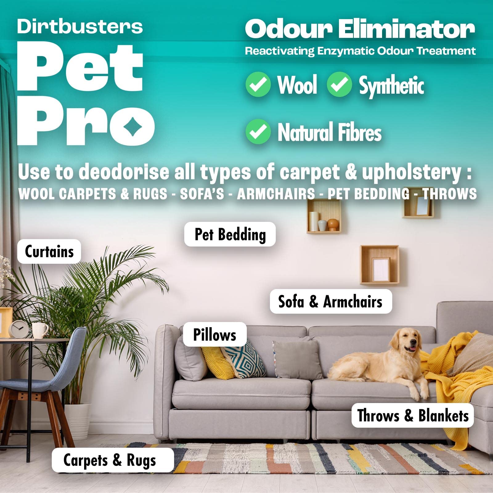 Dirtbusters Pet Pro Stain And Odour Remover Spray - Enzymatic Cleaner | 500 ml | Fig Scent 5