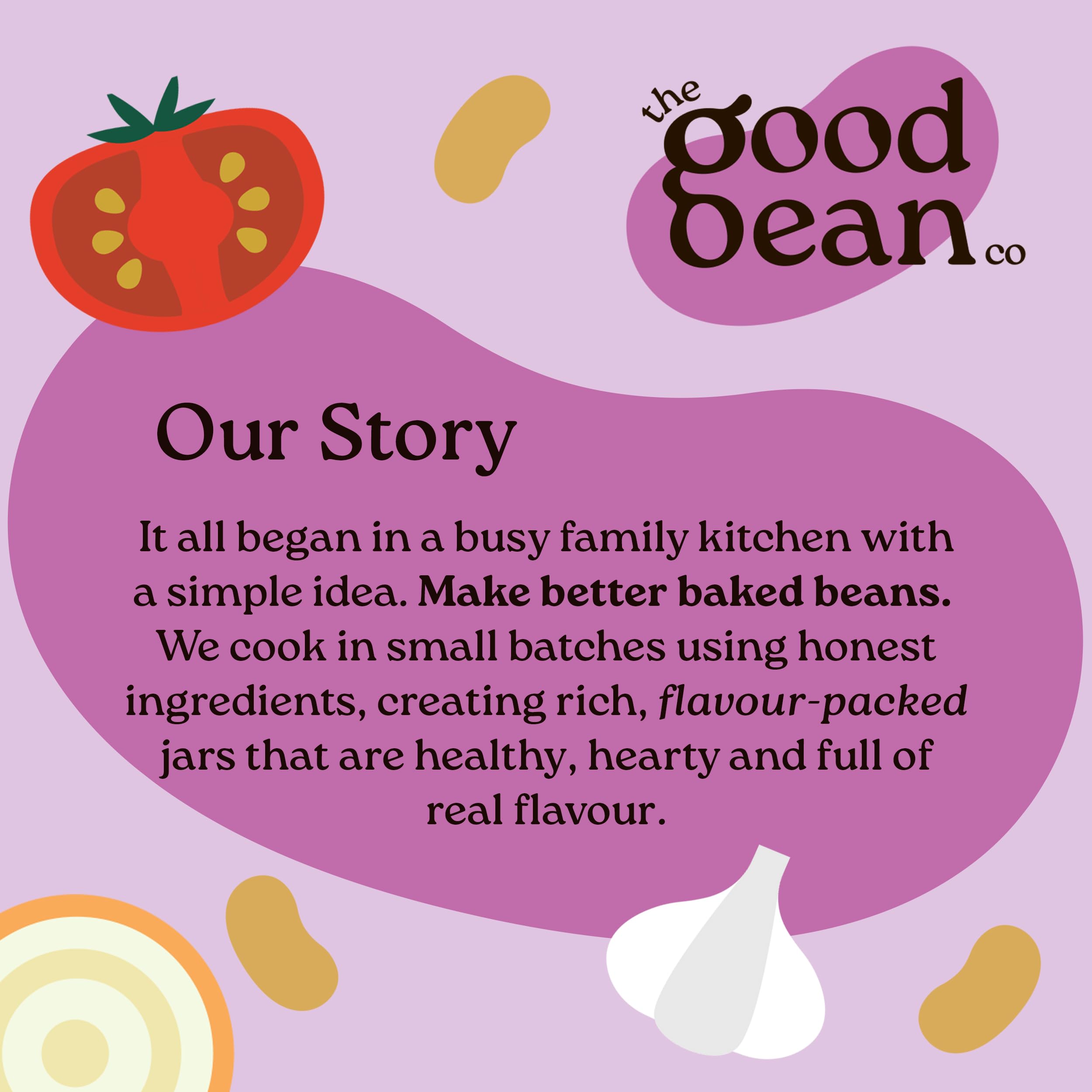 The Good Bean Co - Luxury Baked Beans Haricot Beans in Tomato Sauce 350g 2