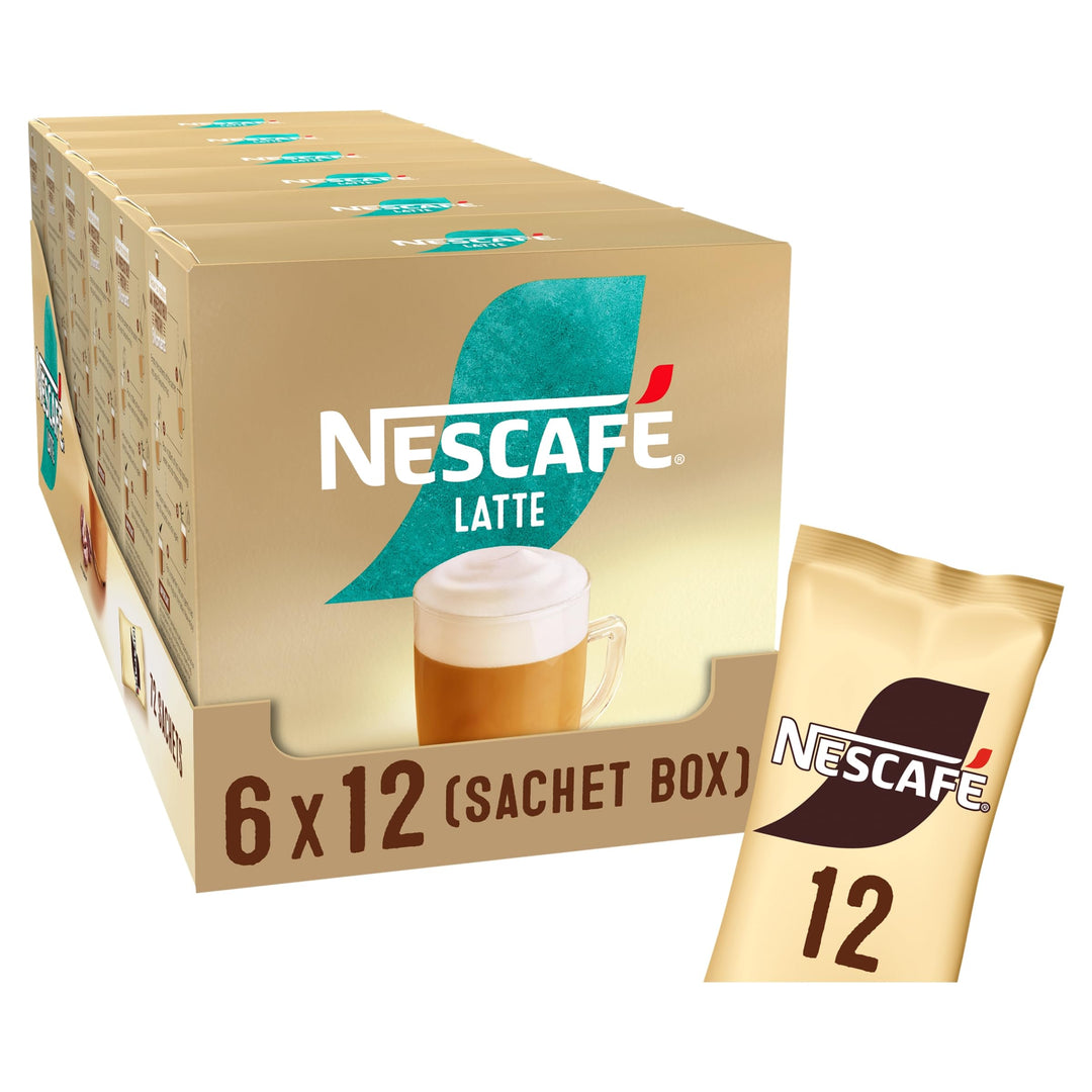 NESCAFÉ Latte Instant Coffee Sachets - 72 x 18g