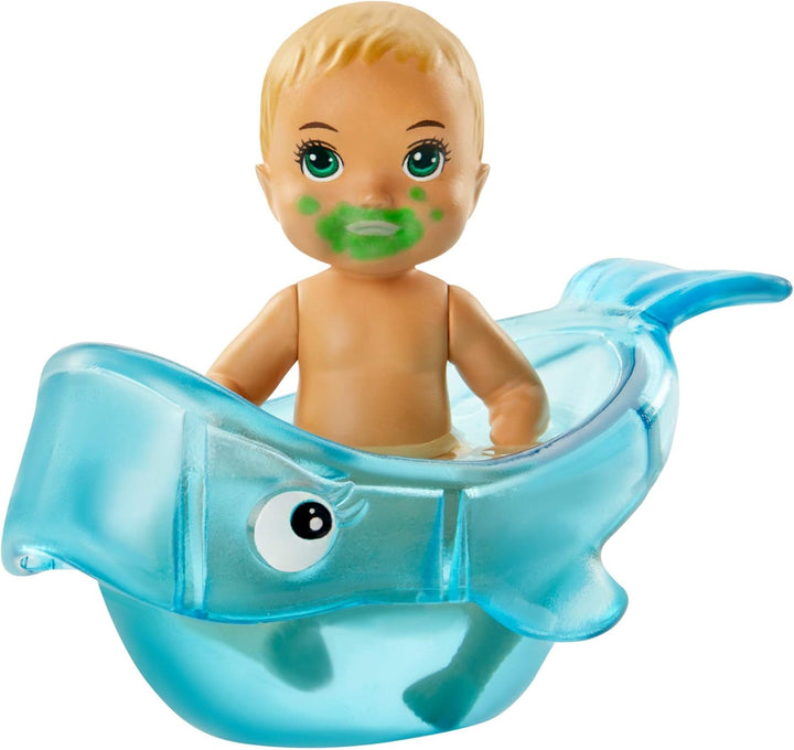 Barbie Skipper Babysitters Inc Doll and Accessories - Color-Change Baby Doll for Ages 3+