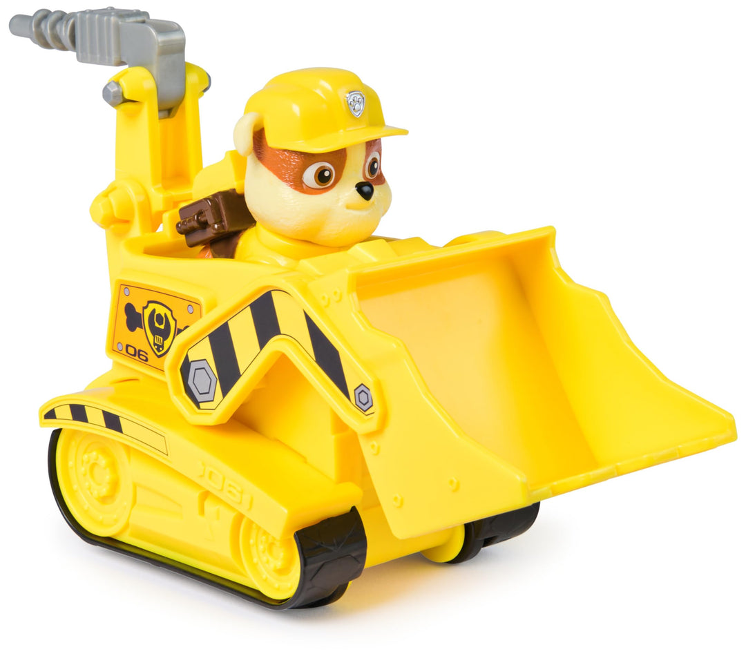 Paw Patrol Rubble's Bulldozer Toy Vehicle with Collectible Action Figure - Ages 3+