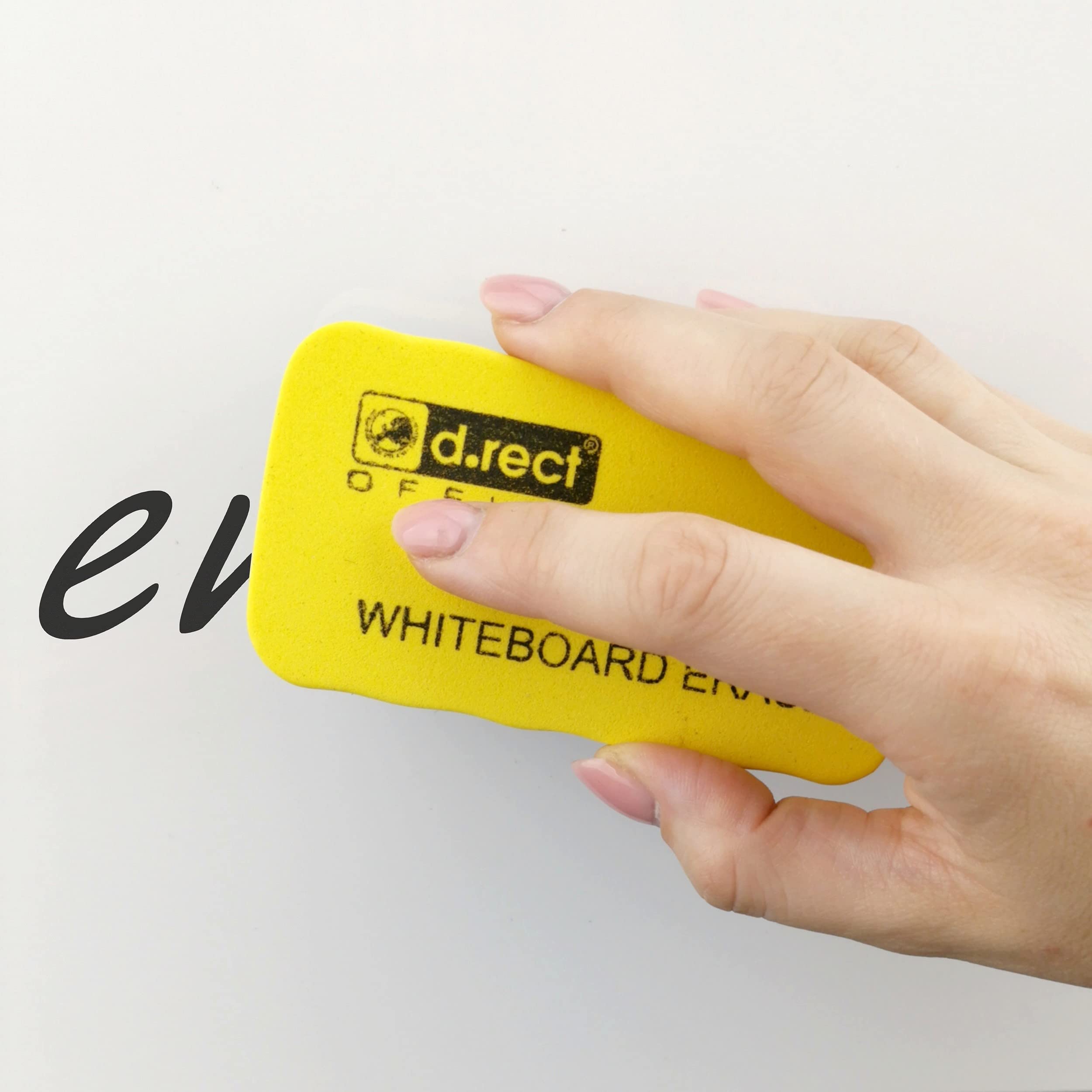 D.RECT EVA Magnetic Whiteboard Eraser - Felt Base | Sticks to Magnetic Surfaces | 106x57x1mm 5