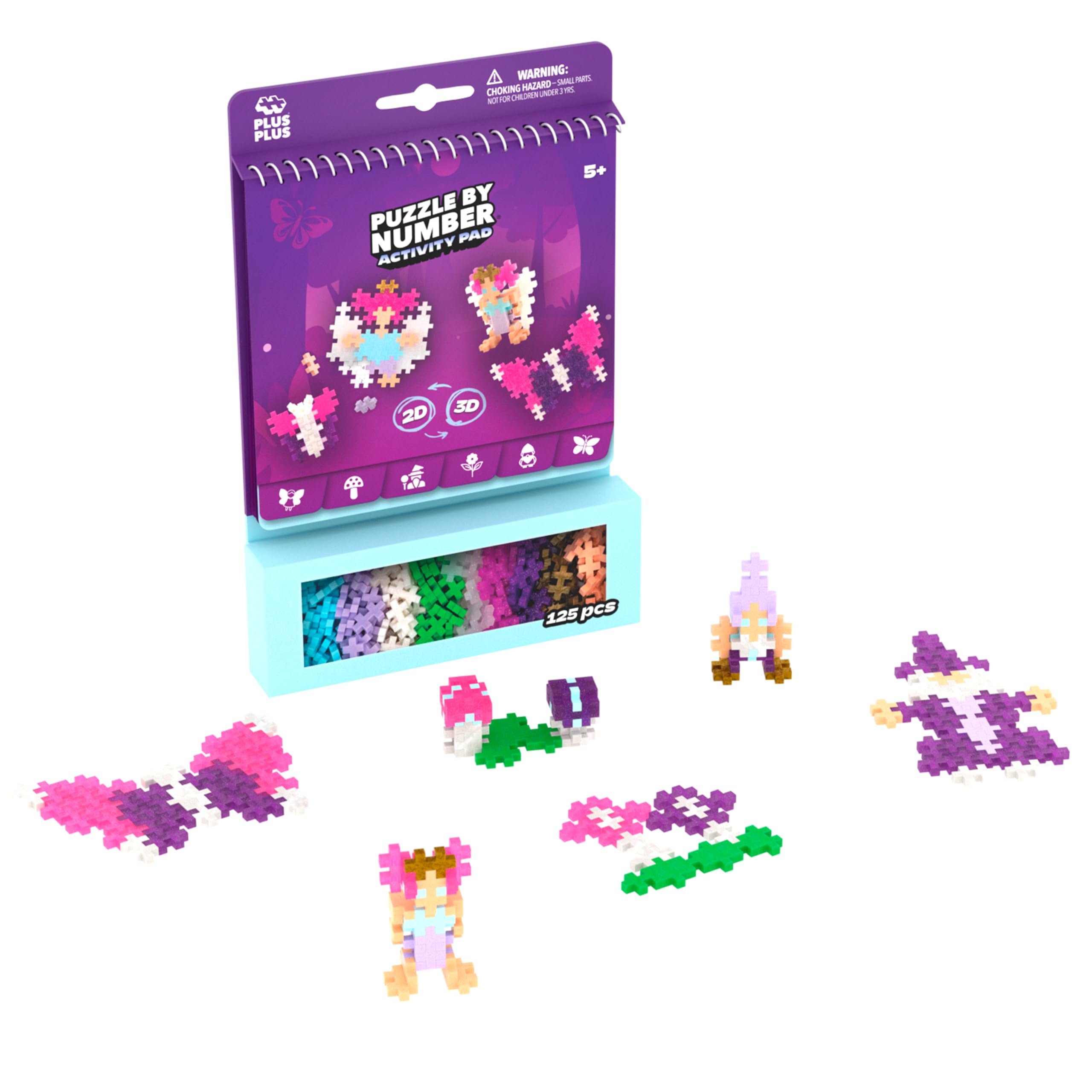PLUS PLUS Enchanted Forest Mosaic Kit - 125 Pieces | Ages 5-12 | Dishwasher Safe 1