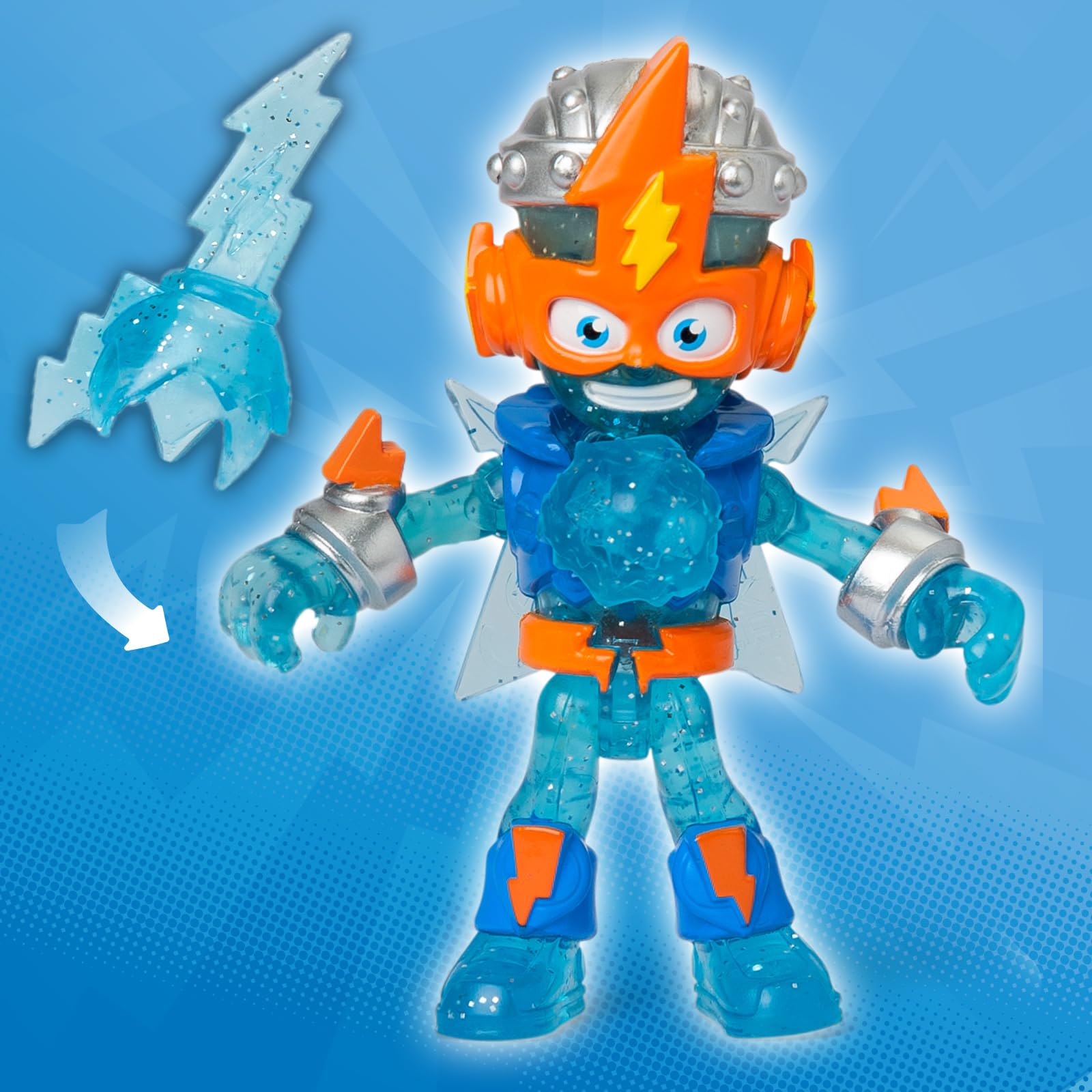 SUPERTHINGS RIVALS OF KABOOM Kid Kazoom Action Figure - Articulated, Firing Mechanism | 8.5 cm 4