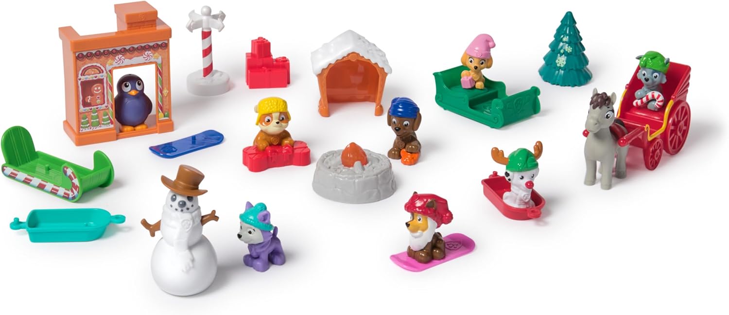 Paw Patrol 2024 Advent Calendar - 24 Surprise Toys with Figures & Accessories 2