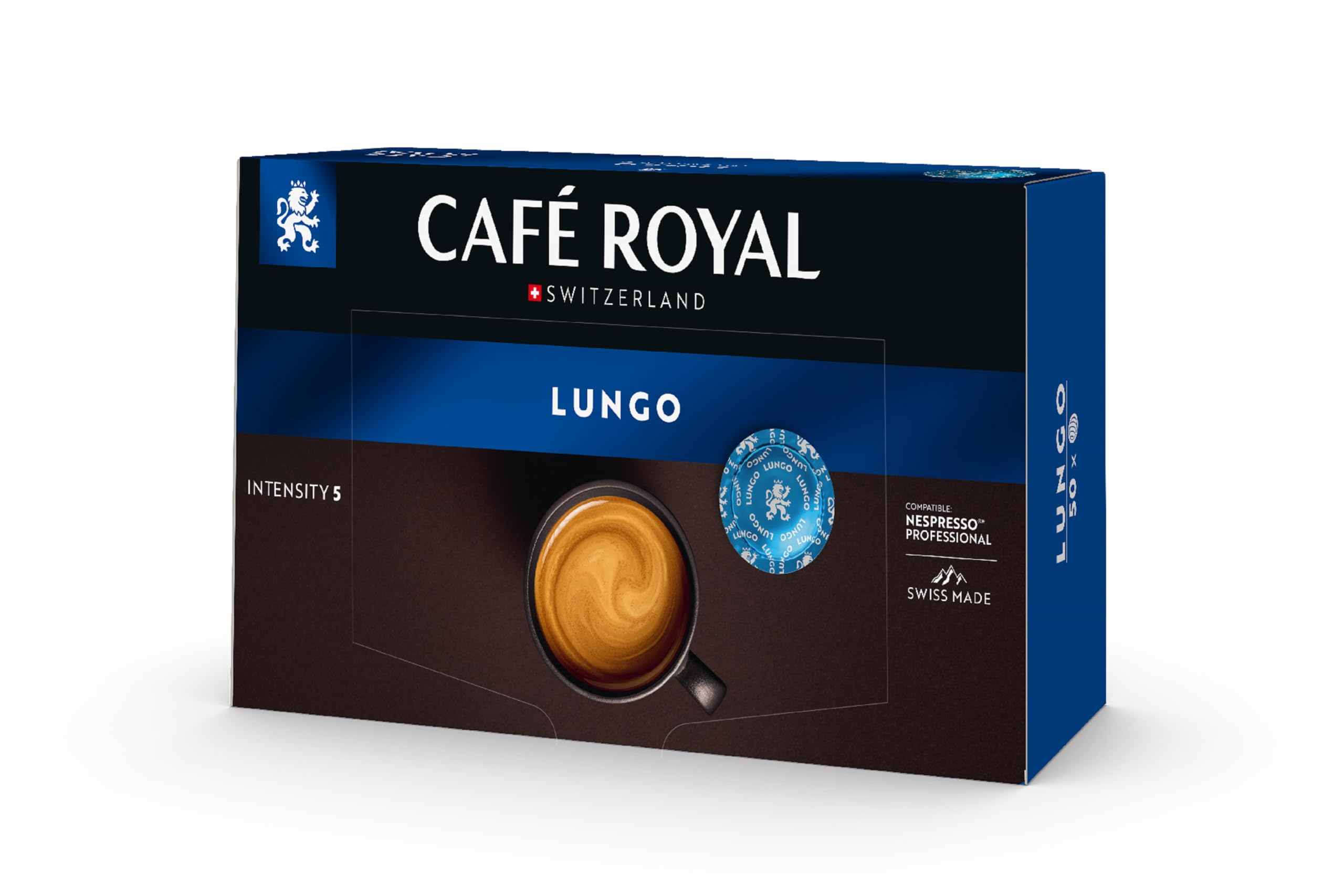 Café Royal Professional Pads, Lungo, 50 Pads – 100 % Arabica, UTZ-zertifiziert, kompatibel mit Nespresso Professional Maschinen