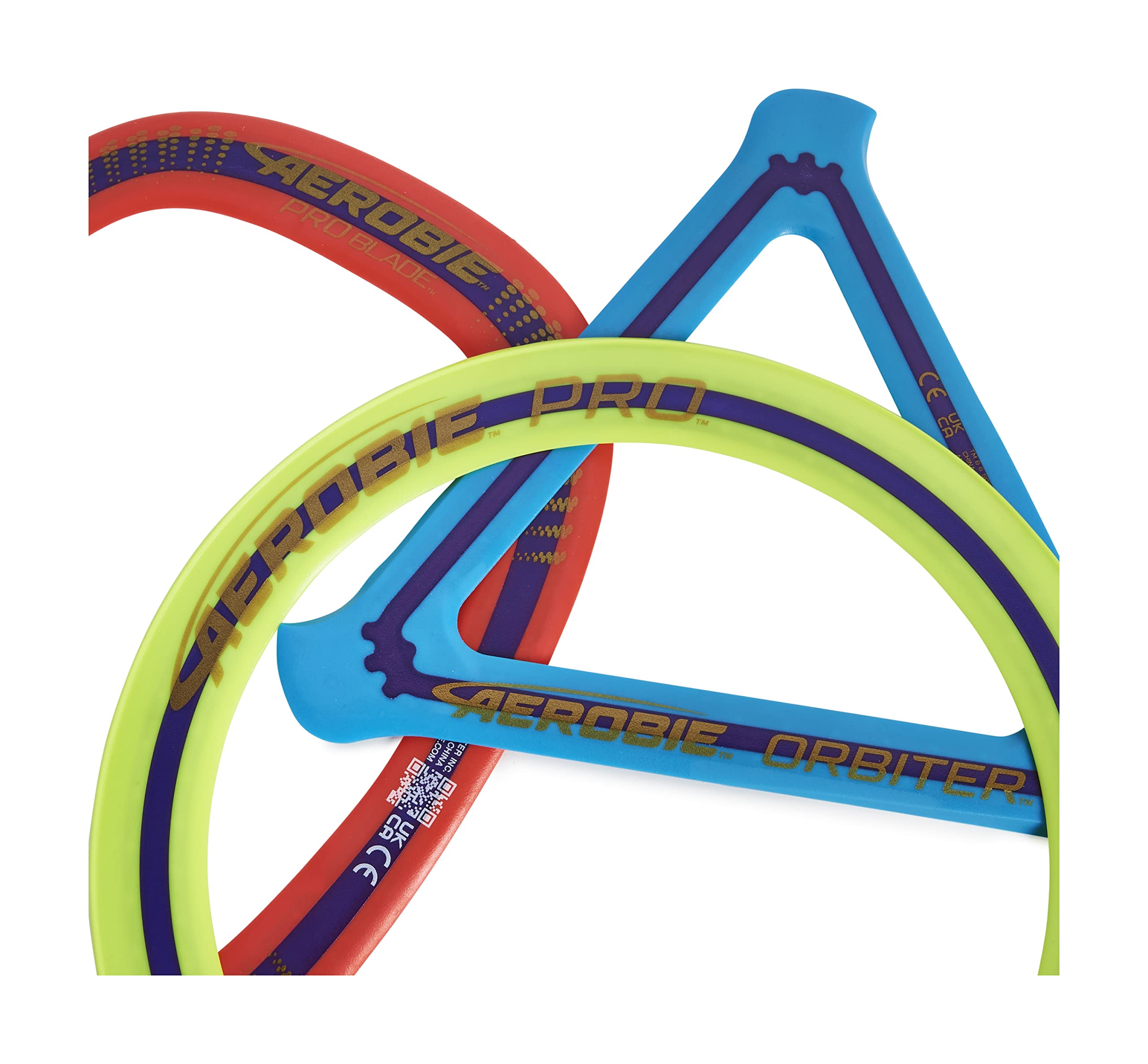 Aerobie 3-Piece Flying Ring Combo Pack with Pro Ring, Orbiter Boomerang, and Pro Blade | Ages 5+ 4