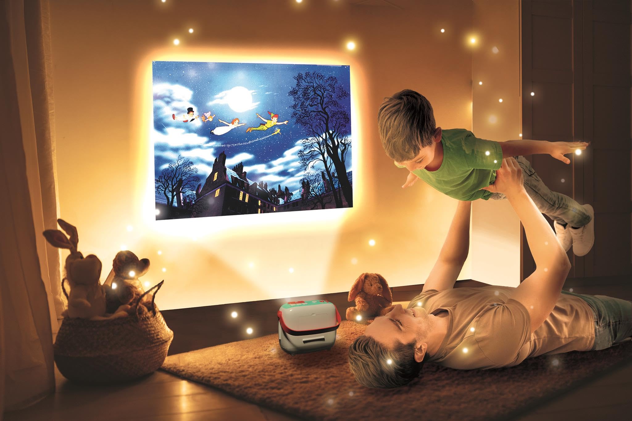 Clementoni Disney Storytime Projector - Nightlight, Music & 8 Story Cards for Toddlers 6