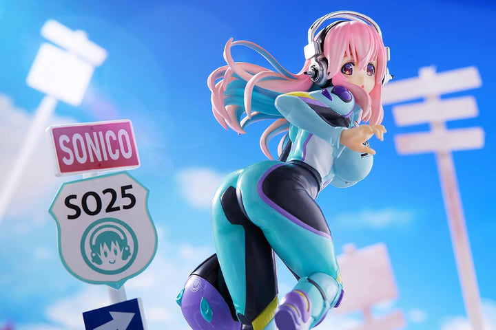 Furyu - Super Sonico Tenitol Non-Scale Figure - Rider Suit Edition with Exclusive Pedestal (Ages 15+)