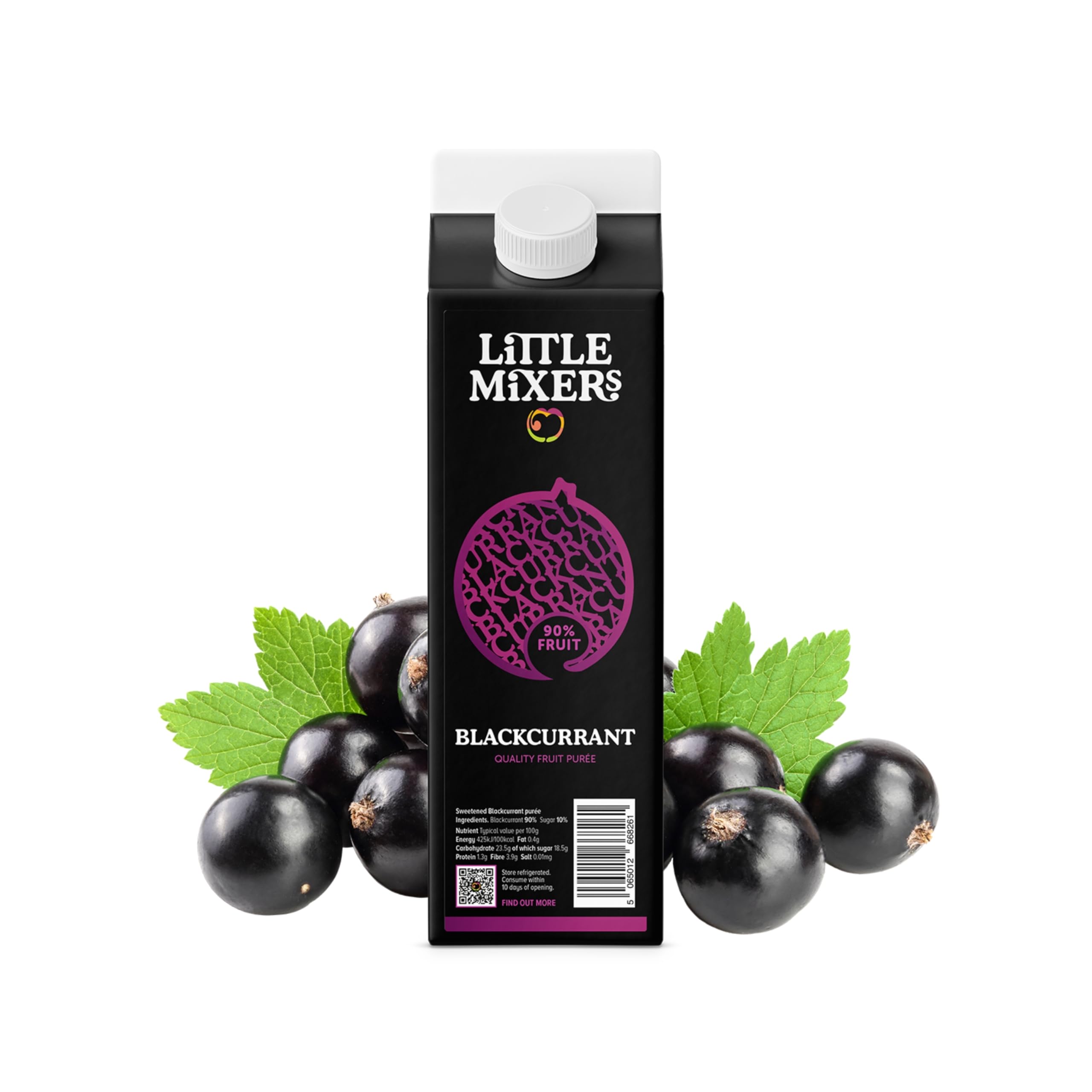 LITTLE MIXERS Blackcurrant Purée - Real Fruit Cocktail Mixer | 1 KG