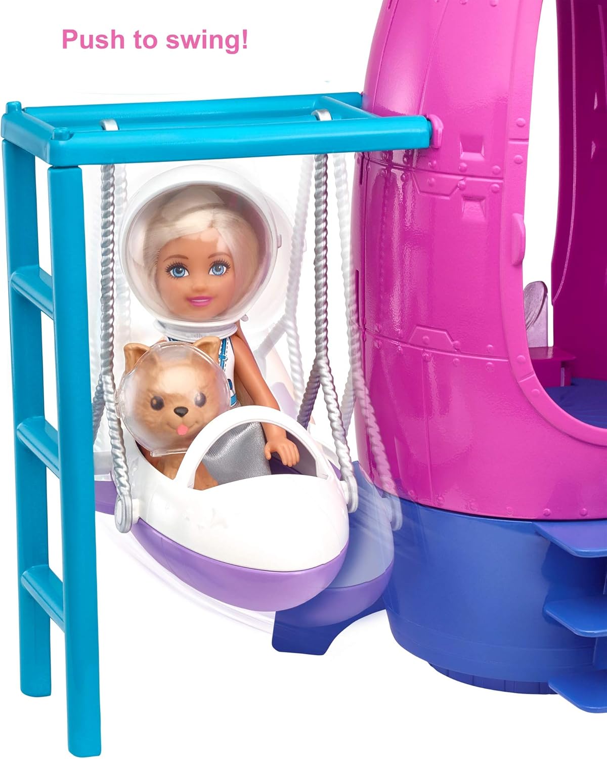 Barbie Space Discovery Chelsea Doll & Rocket Ship Playset with Puppy - Ages 3 to 7 2