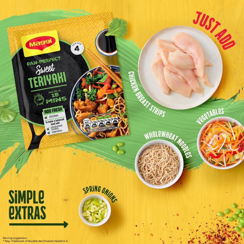 MAGGI Pan Perfect Teriyaki Herbs and Spices Recipe Mix 37g 8
