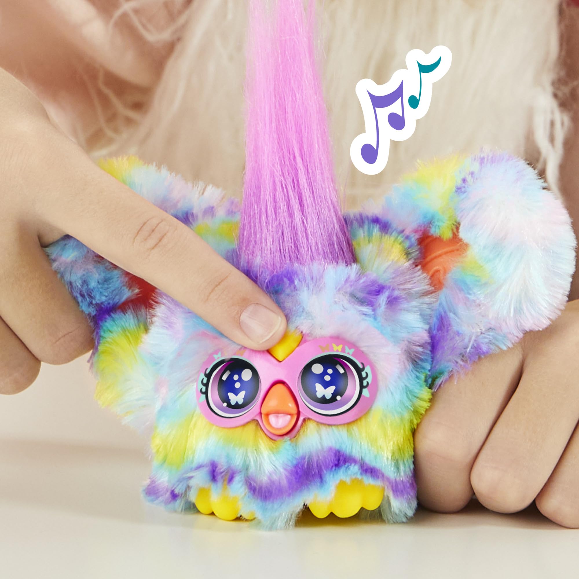 Furby Swee-Dee Spring Mini Plush Interactive Toy with Sounds and Music 12