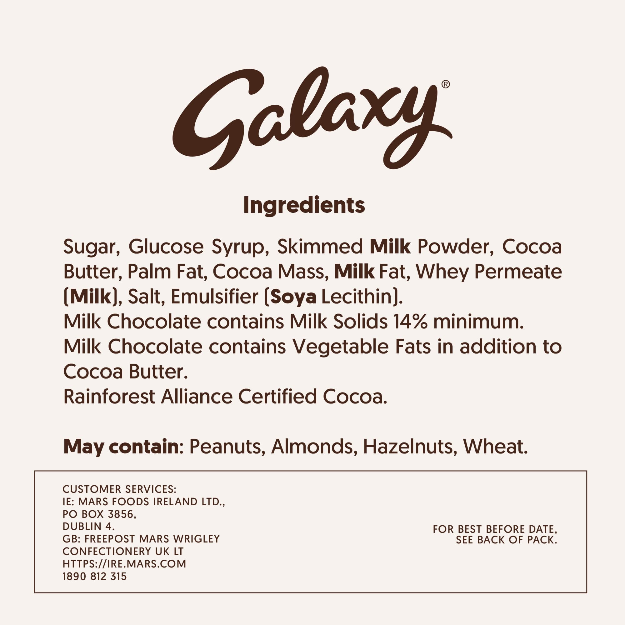 GALAXY Salted Caramel Chocolate Sharing Bar - Smooth Milk Chocolate, 135g 2