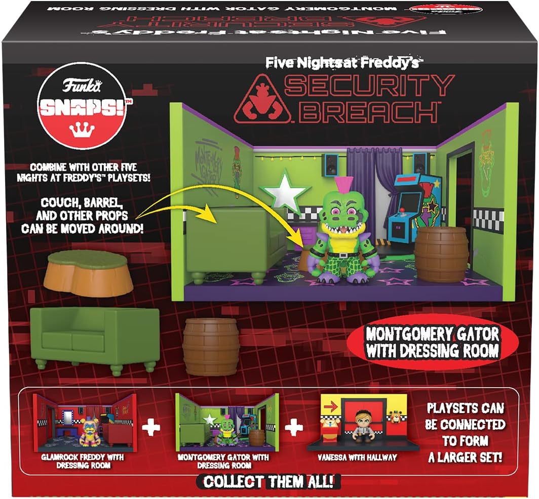 Funko Snapsies Five Nights at Freddy's - Gator's Room Playset Collectible Vinyl Figure 3