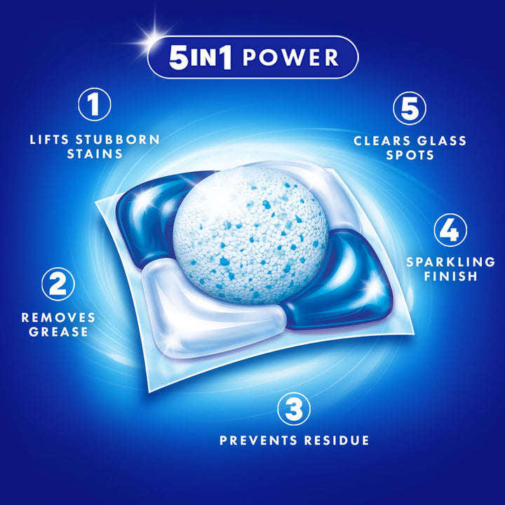 OceanSaver Pearl 5-in-1 Power Eco-Friendly Dishwasher Tablets - Pack of 50
