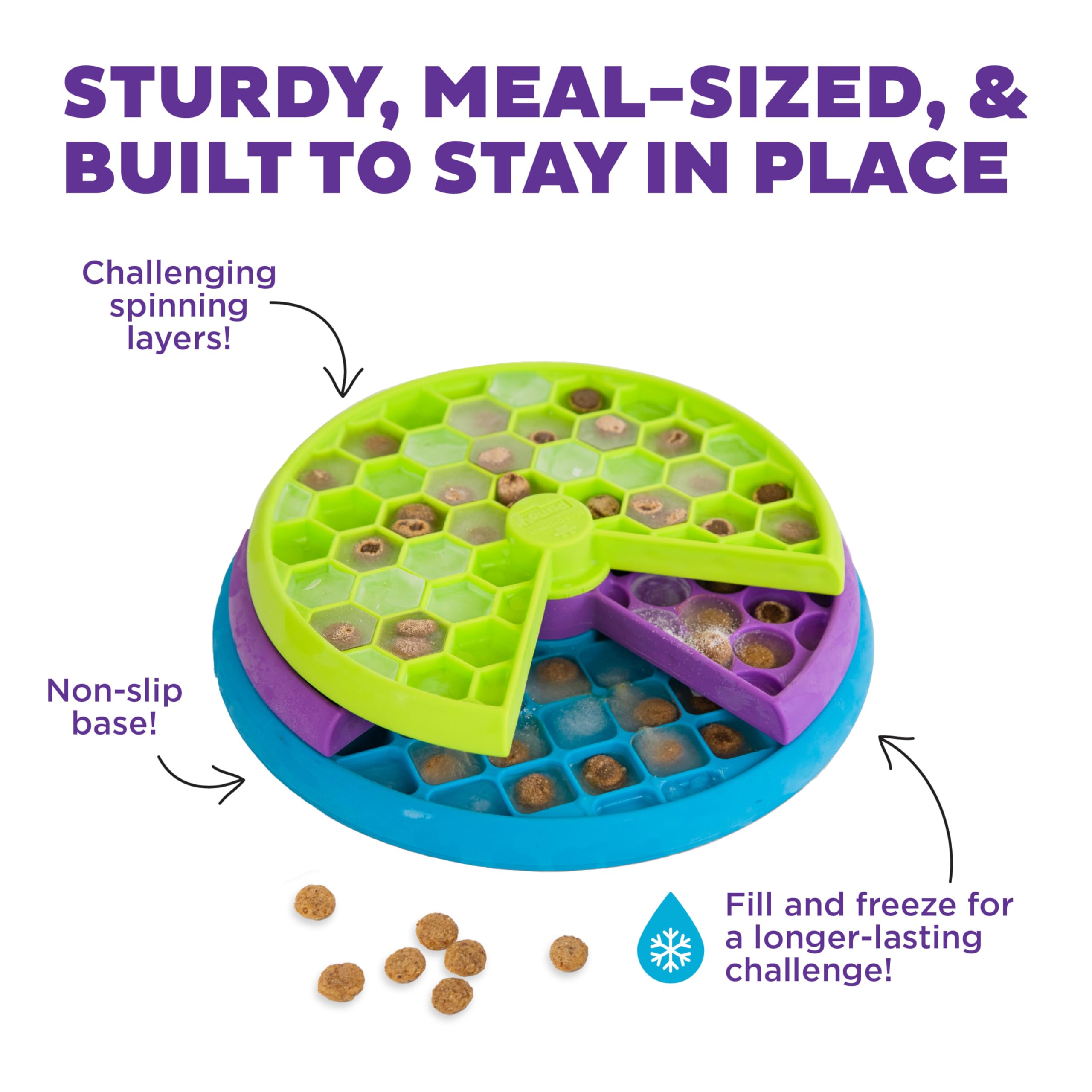 Outward Hound Nina Ottosson Lickin' Layers Interactive Dog Puzzle Game - Level 2 | Medium Size 7